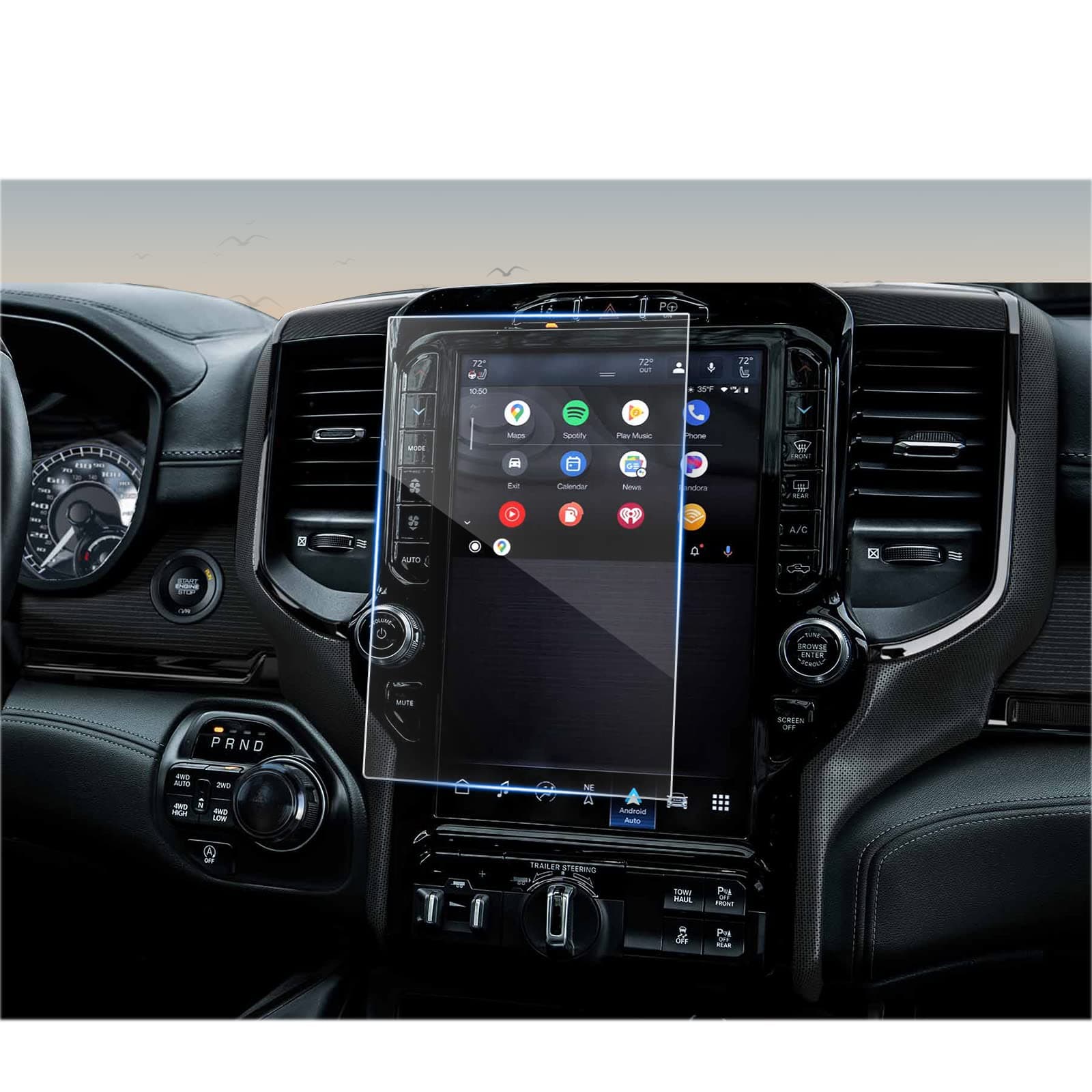 CDEFG 12 inch for Dodge RAM 1500 2500 3500 Screen Protector RAM1500 RAM2500 RAM3500 Accessories Large Horn Laramie Limited Longhorn TRX 2019 2020 2021 2022 2023 2024 2025 12 5 cm Tempered Glass