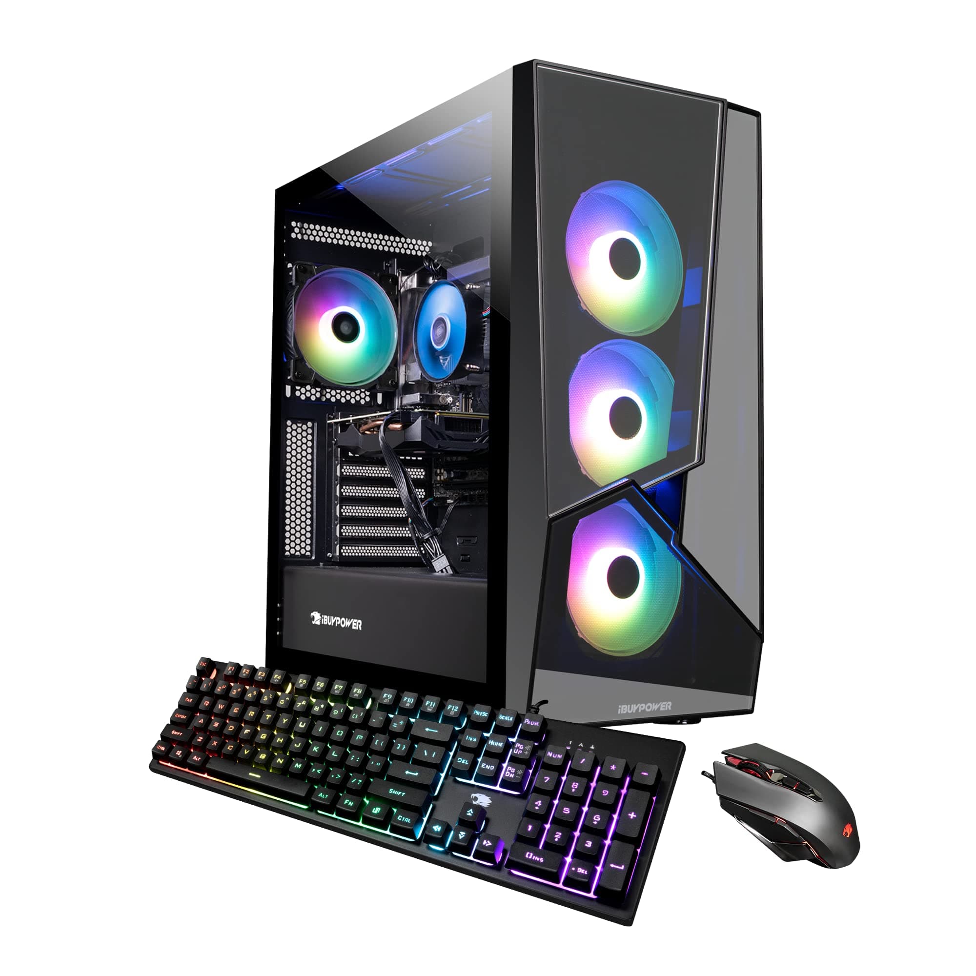 Pro Gaming PC Computer Desktop - SlateMR 1000W11 (Intel Core i7-11700F 2.5GHz, Nvidia GeForce GTX 1660 Super 6GB, 16GB DDR4, 480GB SSD + 1 TB HDD, RGB Fans, WiFi Ready, Windows 11 Home)