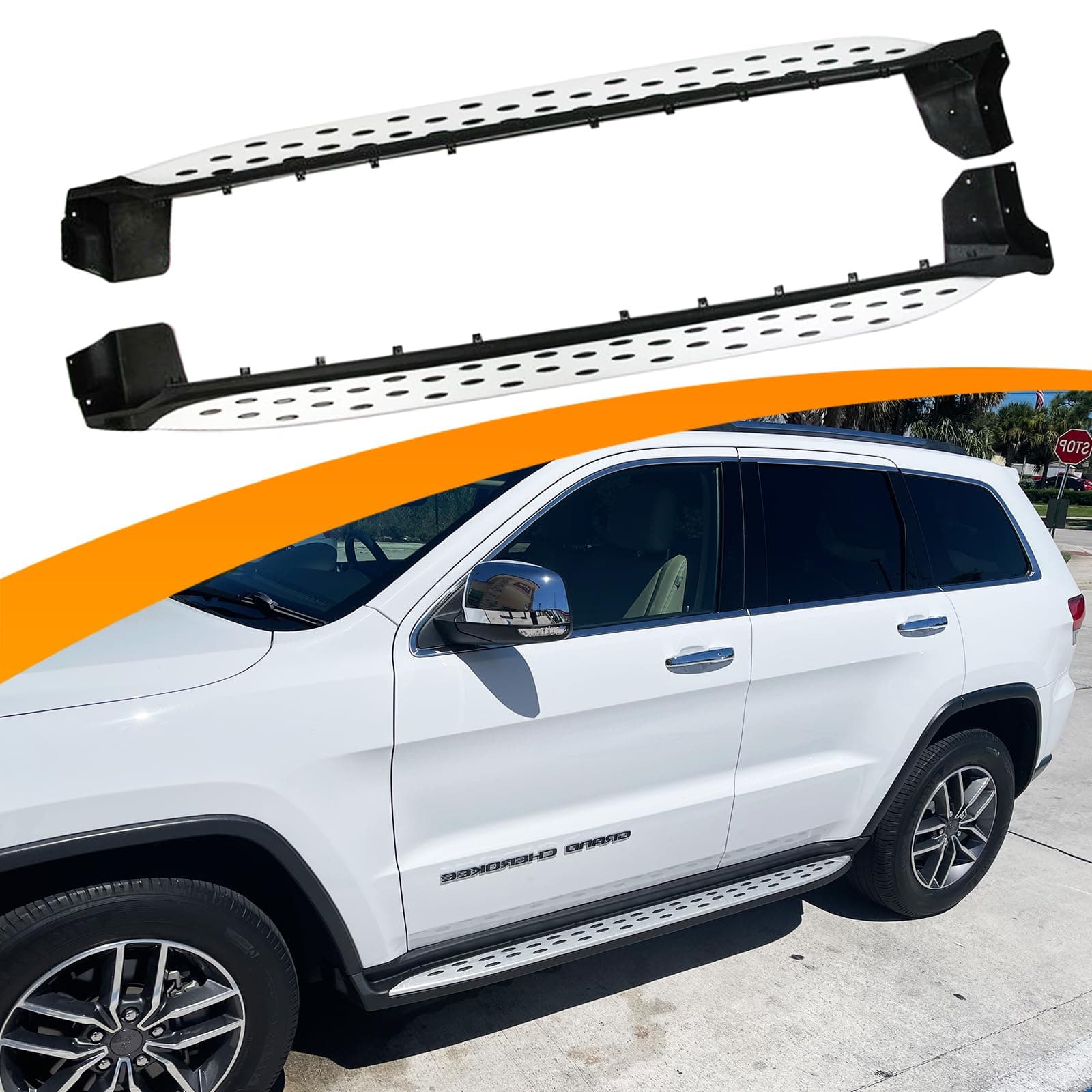 Snailfly Fit for 2011-2021 Jeep Grand Cherokee Running Boards Side Step Nerf Bar