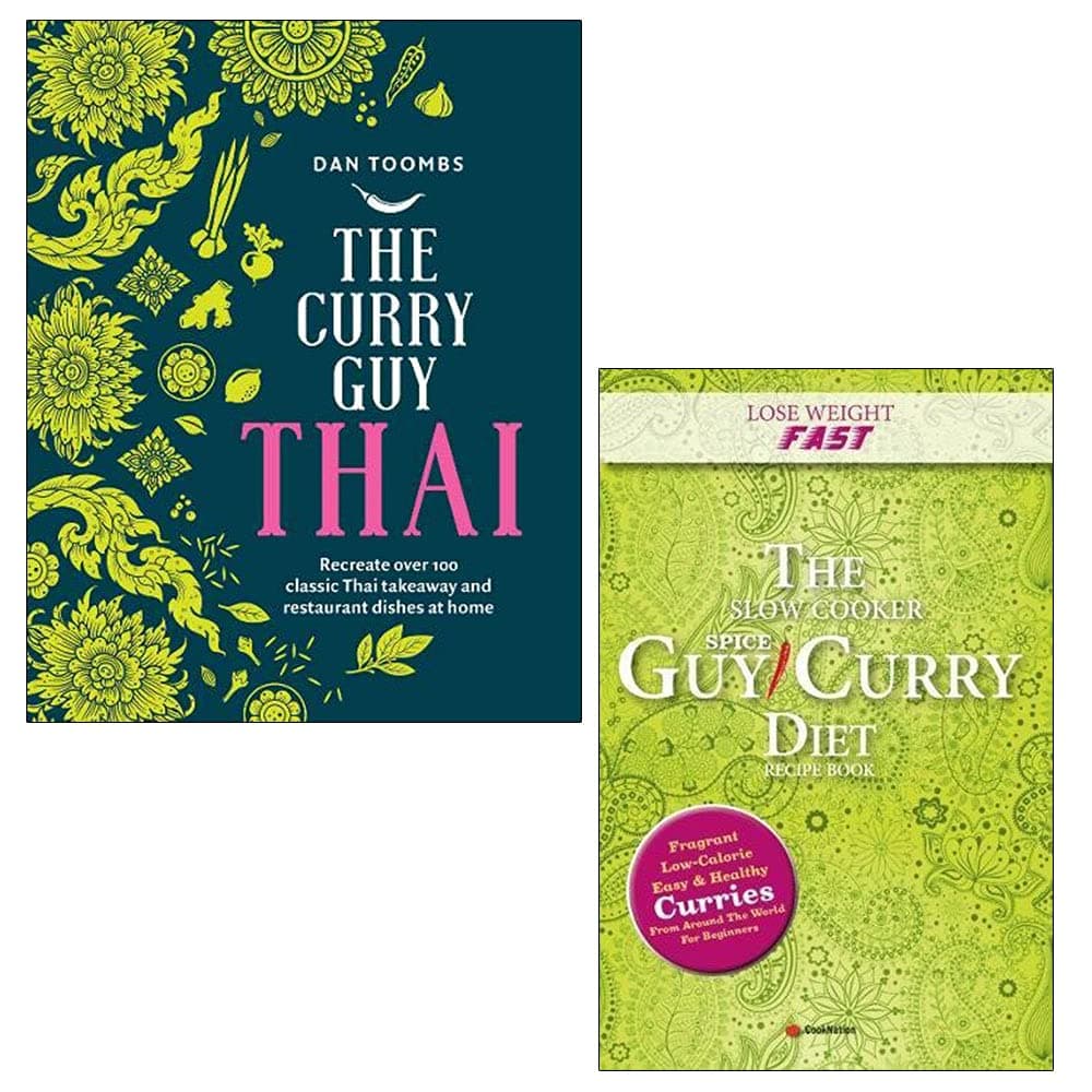 Curry Guy Thai By Dan Toombs & The Slow Cooker Spice-Guy Curry Diet Recipe Book By Iota 2 Books Collection Set