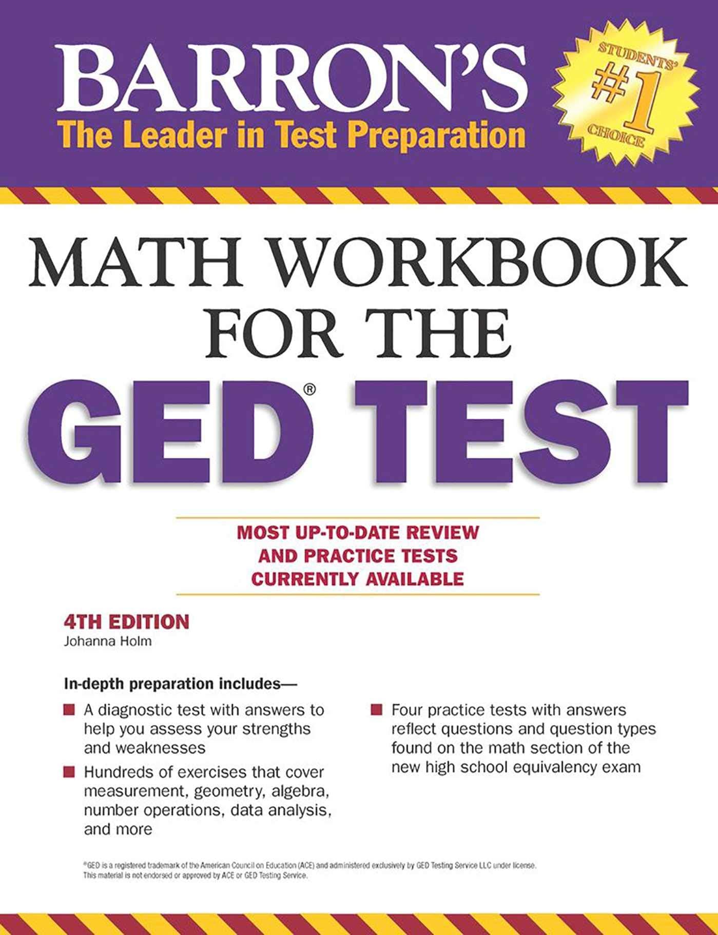 Math Workbook For The GED Test (Barron's AP) Fourth Edition