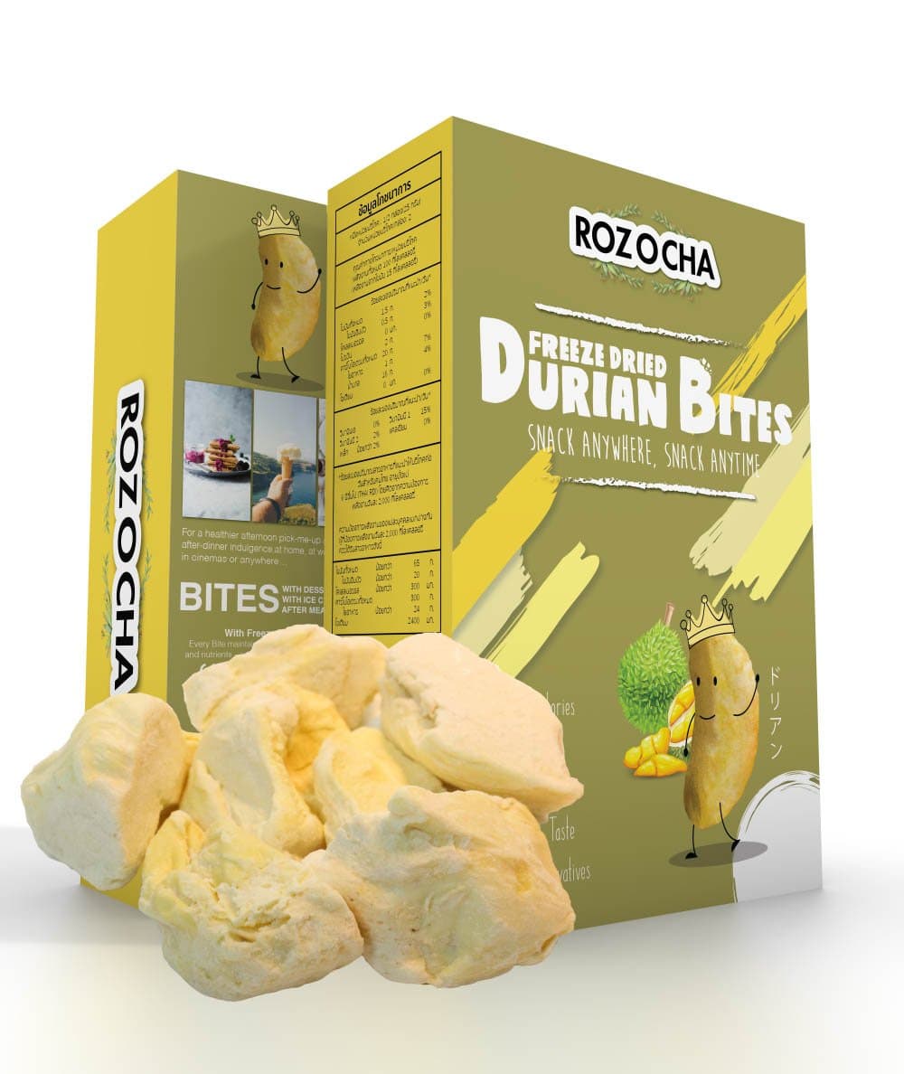 Rozocha Freeze Dried Durian Bites 0.88 Ounce (1 Count)