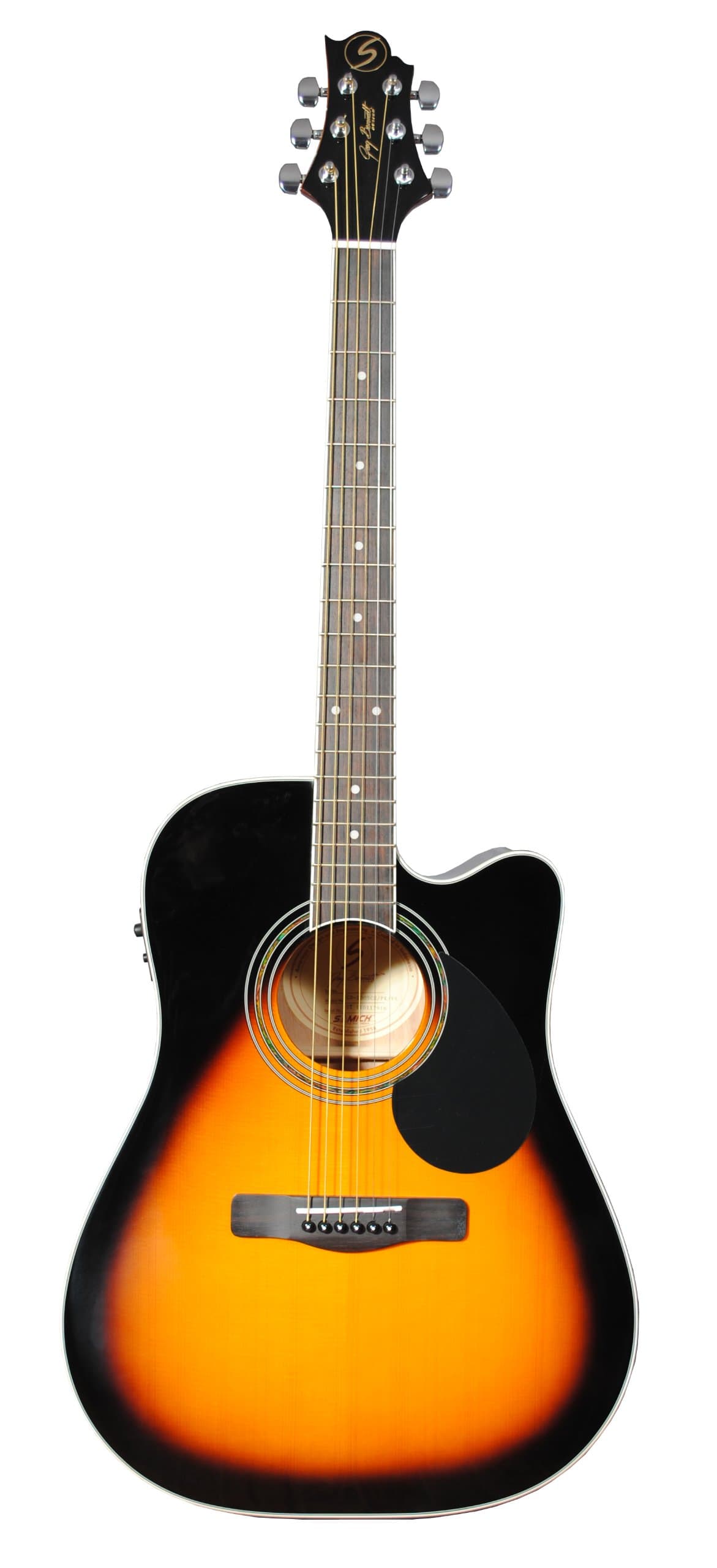 Samick Music Corp G Series 100 GD100SCE VS Dreadnought Acoustic Guitar, Vintage Sunburst