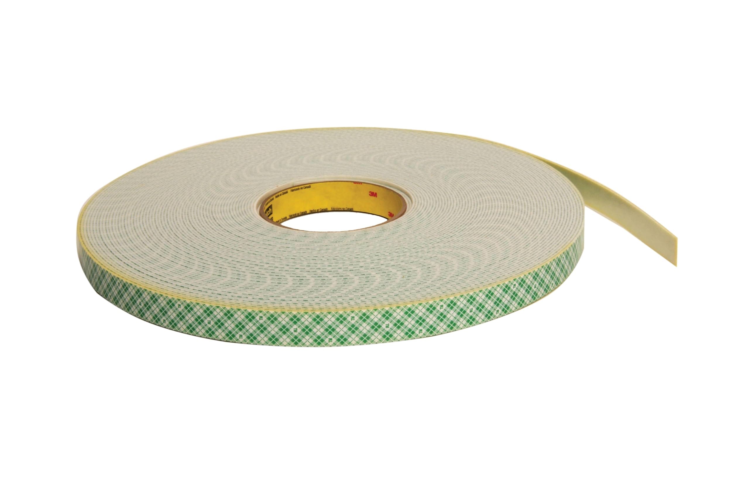 – Double Coated Urethane Foam Tape 4026 – Double sided sticky tape for bonding, attaching and mounting, 19 mm x 33 m - 1 x roll of white foam tape