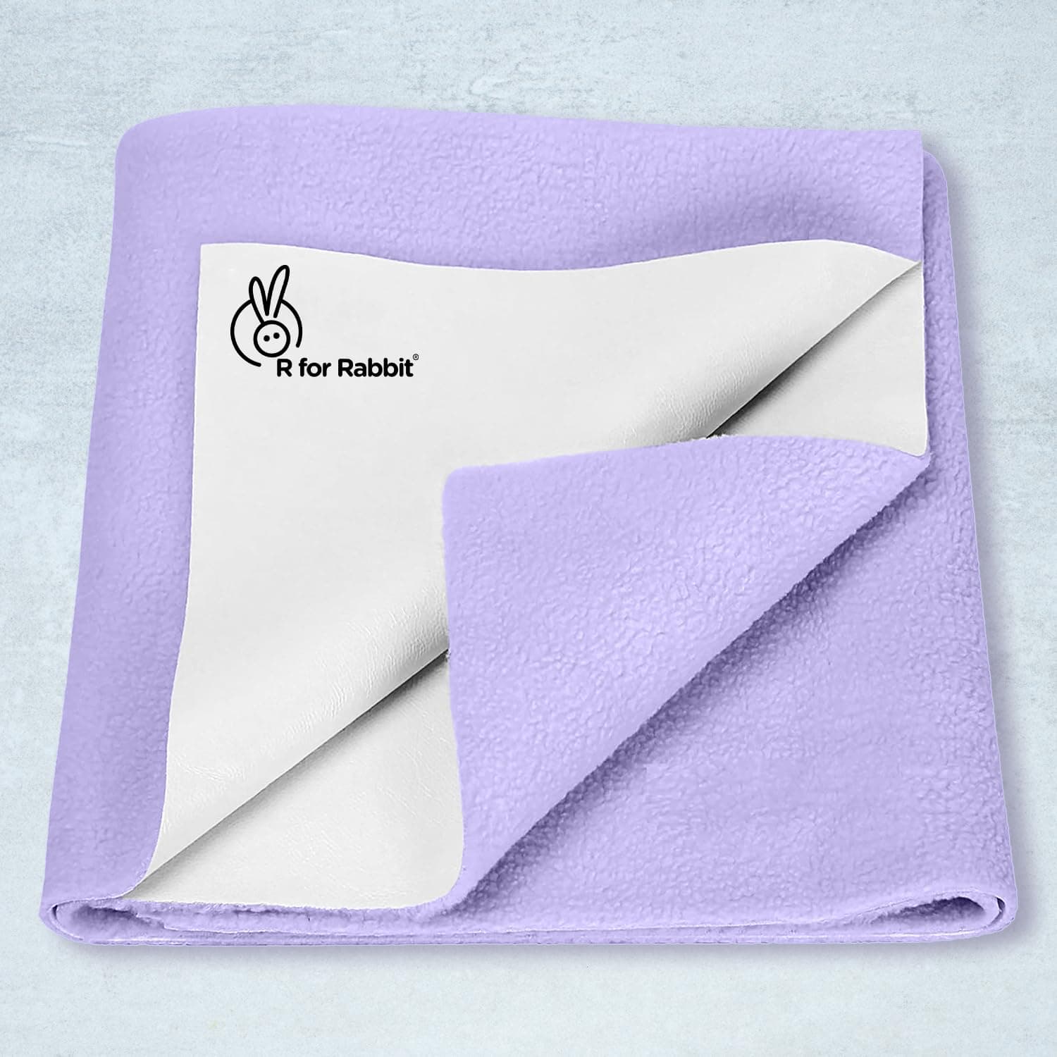 Sponsored Ad - R for Rabbit Waterproof Quick Dry Sheet Bliss for Baby | Anti-Piling Fleece Breatheable Fabric Extra Absorbent Instant Dry Baby Bed/Cot Protector Mat (Size-S,Purple)