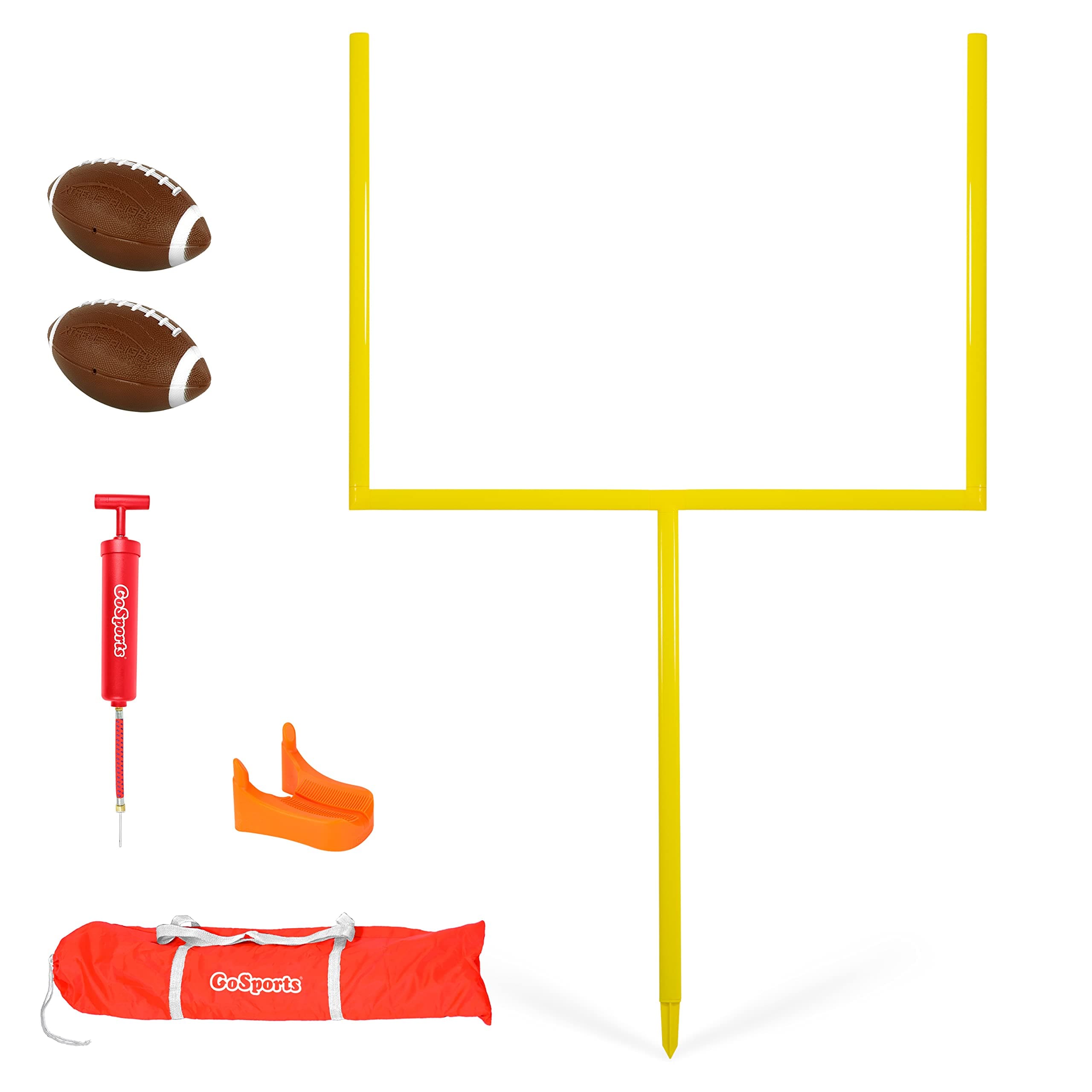 GoSports Football Field Goal Post - 6 or 8 ft Backyard Football Game