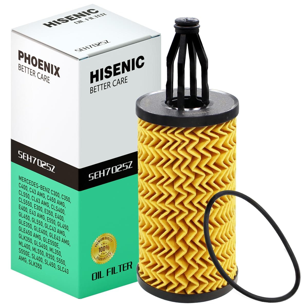 Oil Filter Fits Mercedes Benz ML350 E350 C300 C400 S550 GLK350 Replace Mann Filter HU7025z | Refer No. 2761800009 2761840025