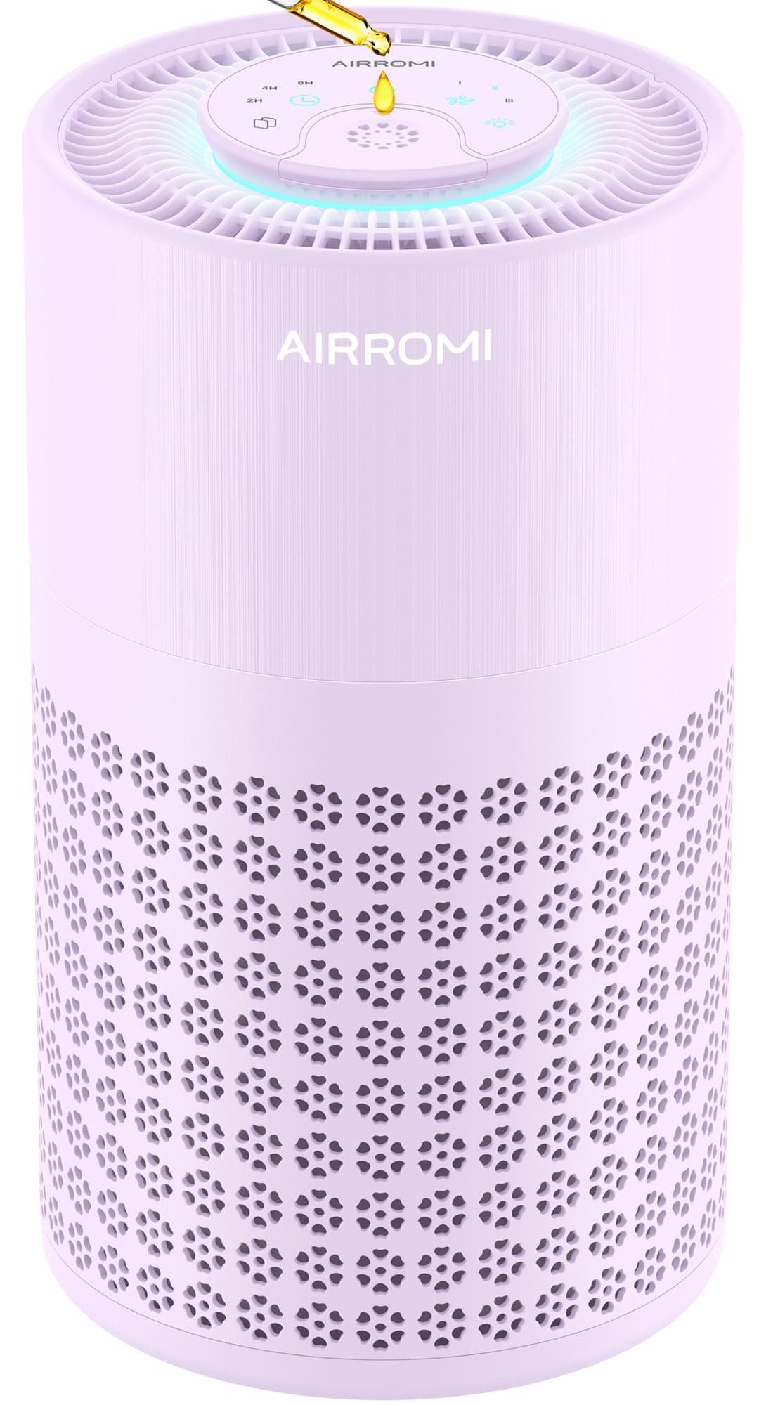 Air Purifier for Bedroom with True H13 HEPA 3-in-1 Filters, Pet Air Purifiers for Home Cat Pee Smell, Covers Up to 990 Ft², Quiet 360° intake Air Cleaner for Allergies Dust Smoke Odor Purple