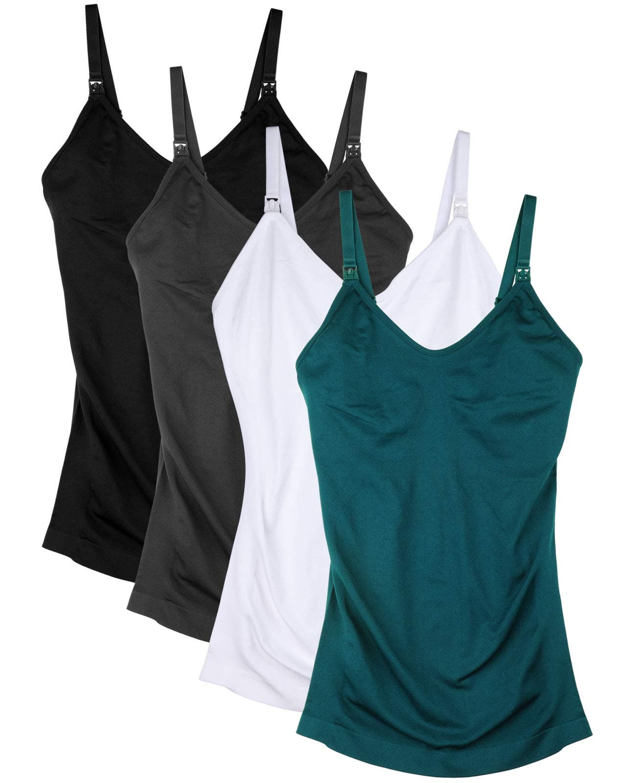 Womens Maternity Nursing Tank Cami for Breastfeeding with Adjustable Straps