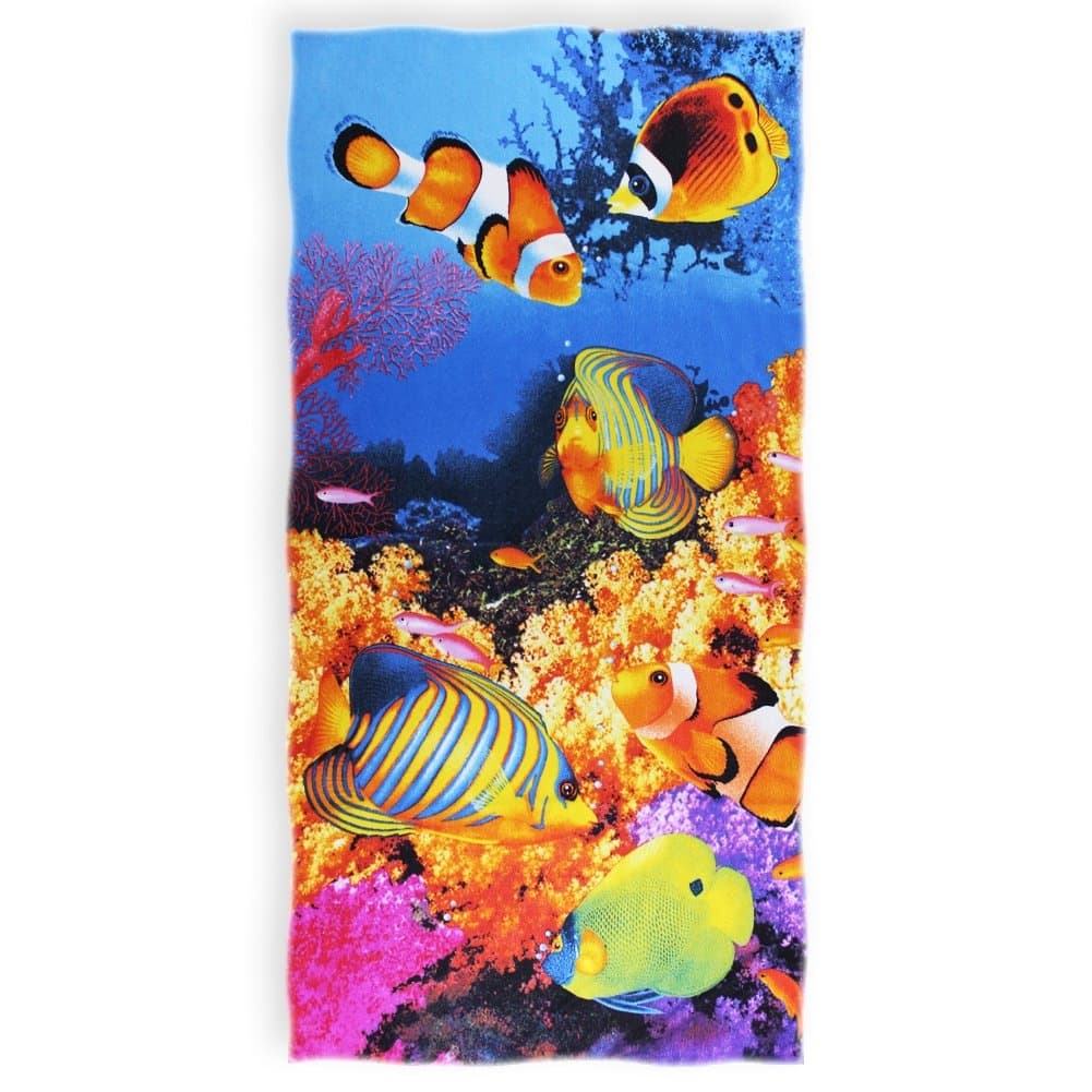 SURPRISE PIE Clownfish Microfiber Beach/Shower Towel