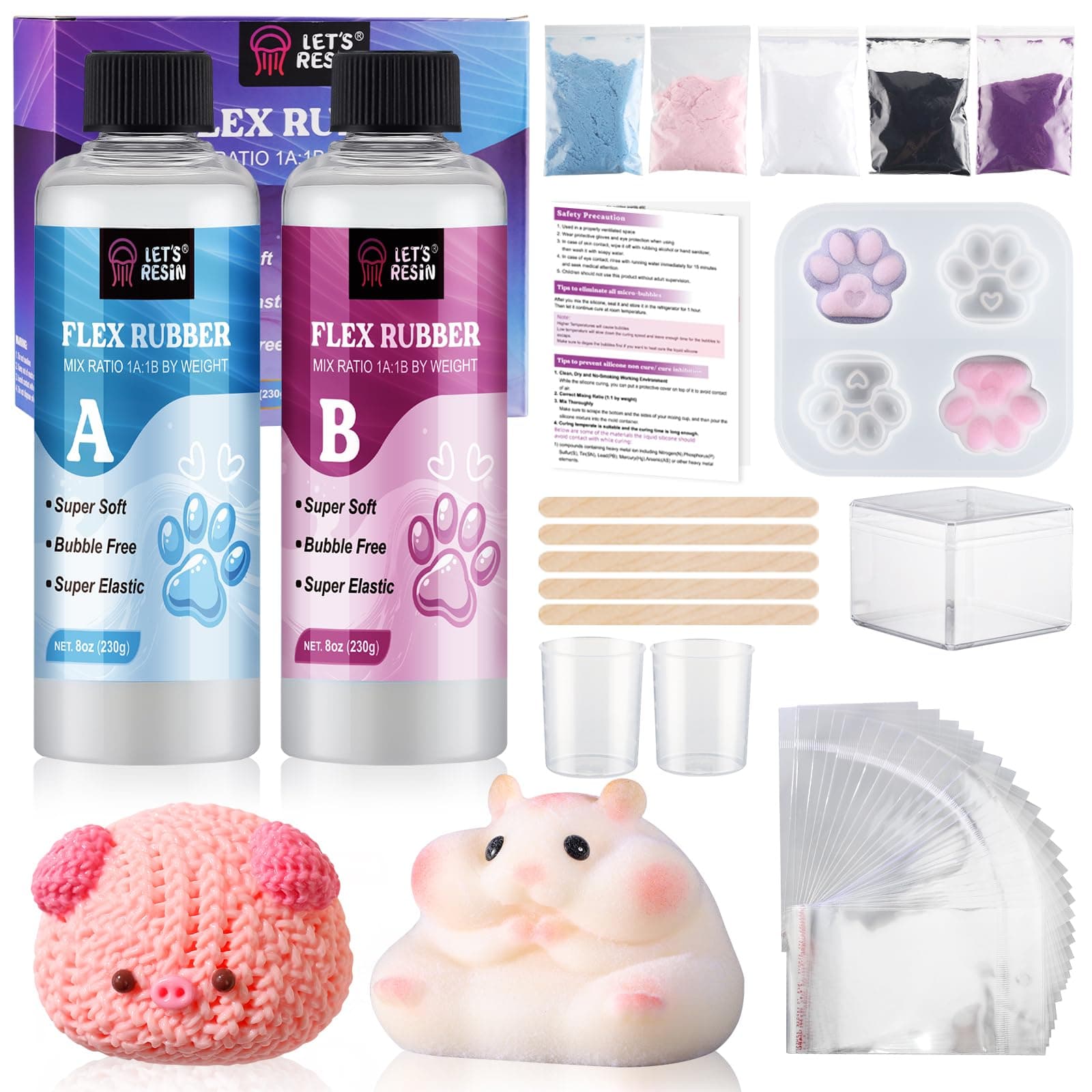 LET'S RESIN フレックスラバー。