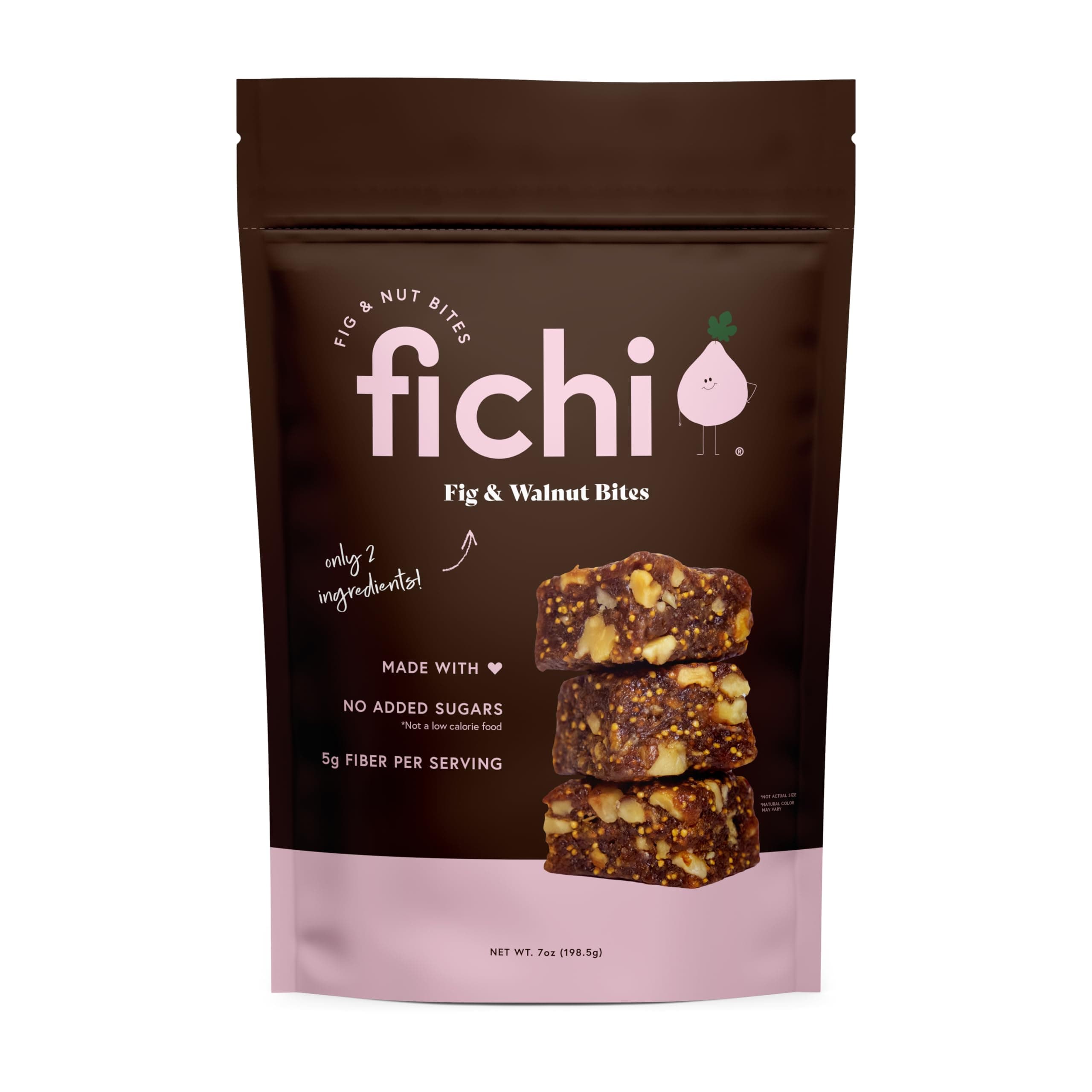 Fig and Nut Bites, a Wholesome and Delicious Gluten-Free Italian Fruit and Nut Snack (One Pack, Fig and Walnut)
