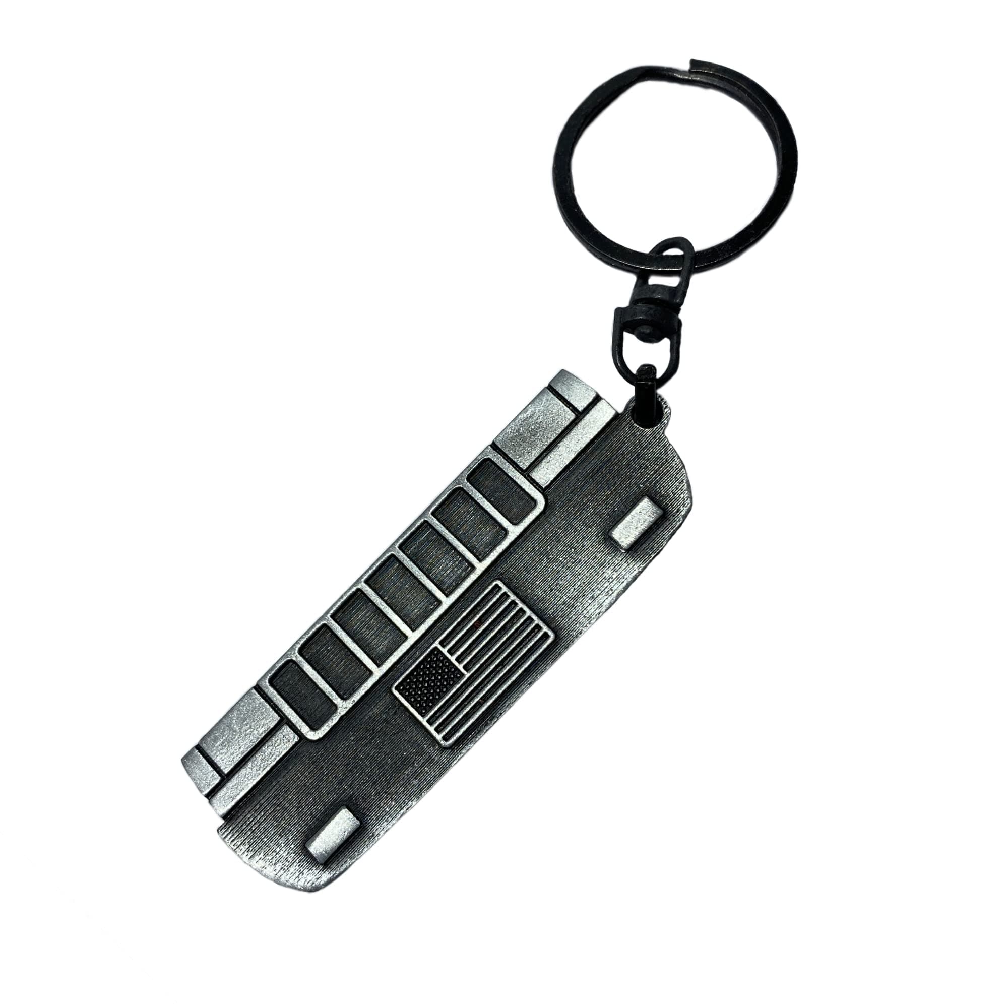 Clearance Metal Front Grille Car Keychain Suit Compatible For Jeep ZJ Grand Cherokee With American Flag, Key Chain Ring