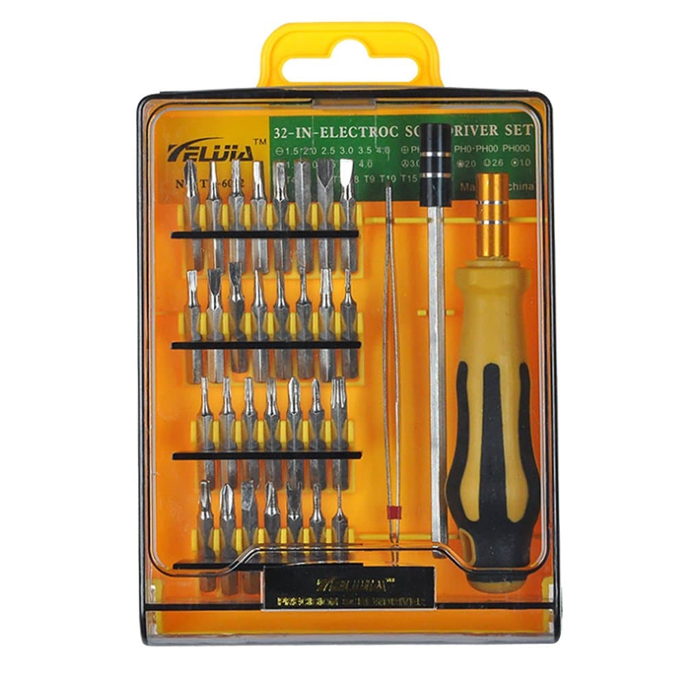 XRY Precision Screwdriver Set , 32 in 1 Magnetic Repair Tool Kit, Mini Electronic Screwdriver Kit, Professional Magnetic Driver Set, Perfect for Glasses, Watches, iphone,Laptop,PC,ipad, Cell Phone, PS4,Electronic Devices