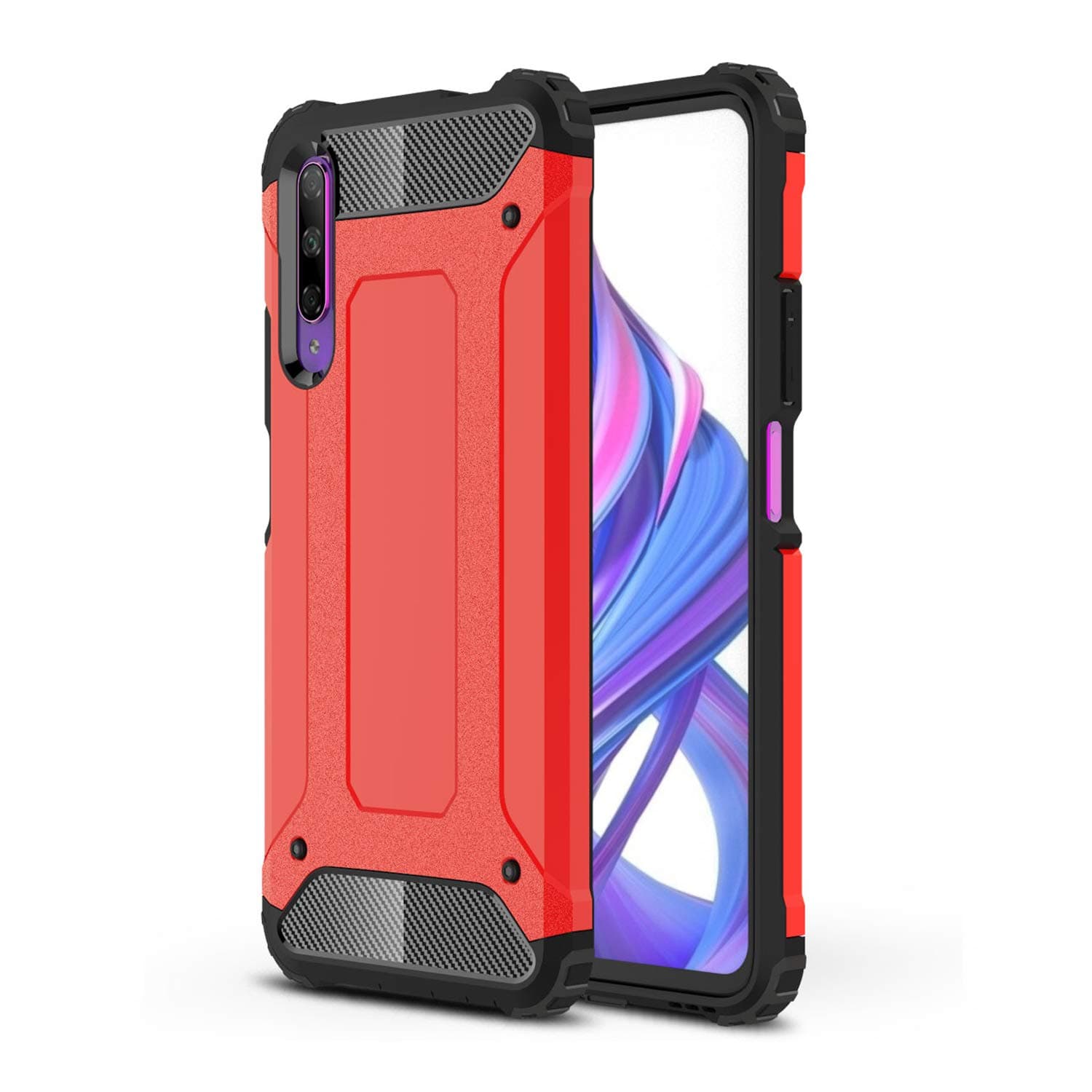 DYIGO Case Compatible with Huawei Honor 9X Pro/Huawei Y9S/Honor 9X,Solid and durable protective cover Four-corner airbag drop-proof mobile phone case(red)