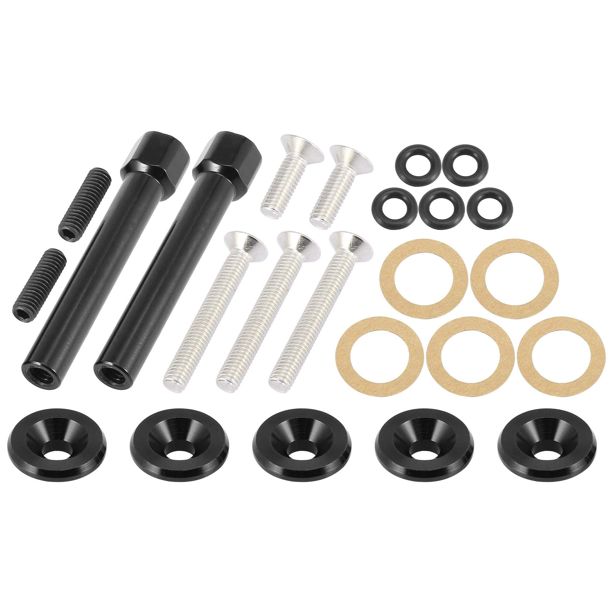 X AUTOHAUXLow Profile Engine Valve Cover Washer Bolt Kit Black for Acura for Honda D-Series Engines D15 D16