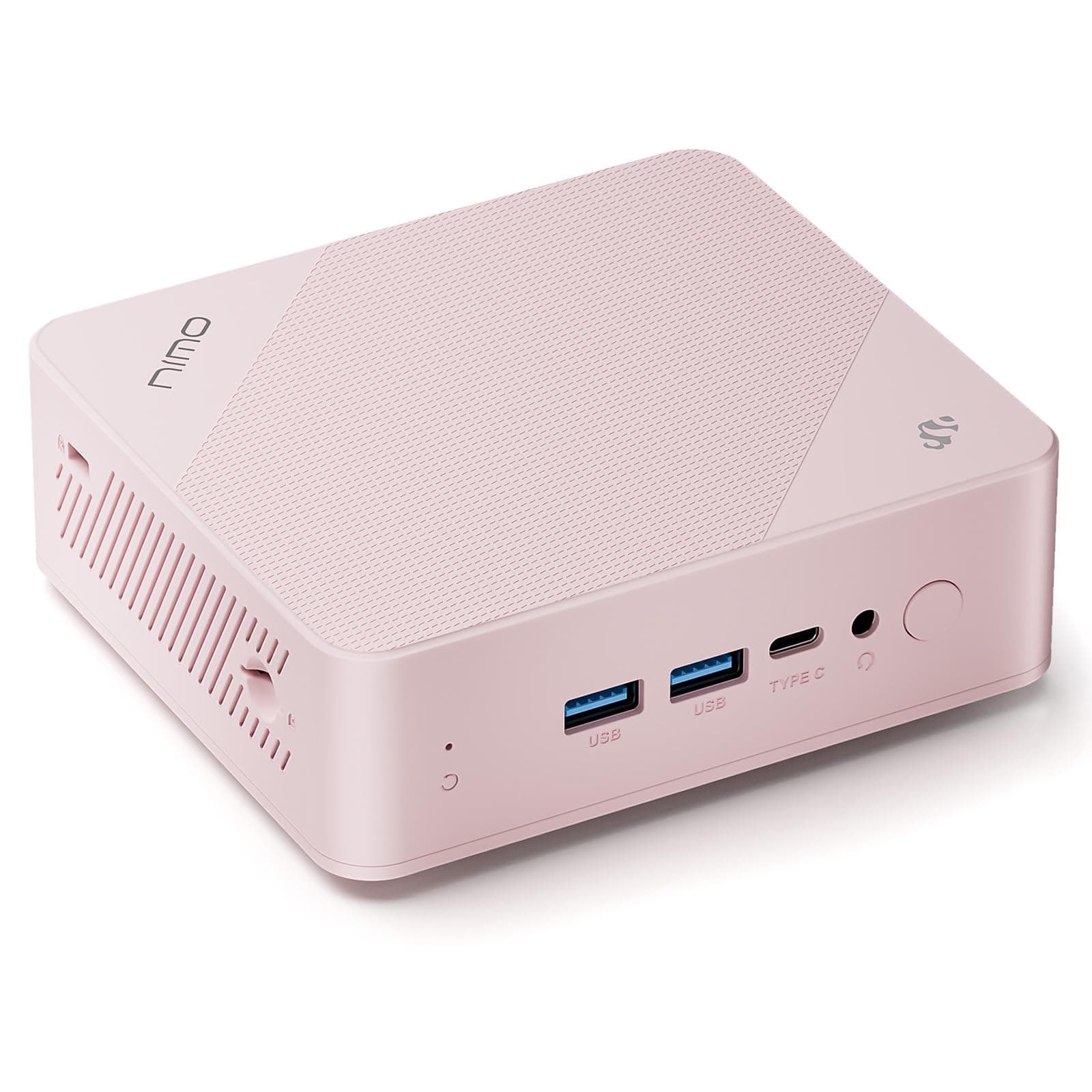 NIMO Mini PC Desktop, 12th Gen N100(Beat i3 1115G4) Mini Desktop Computers with USB3.2 BT5.2 WiFi 6, 4GB RAM 128GB SSD 4K Triple-Monitor Display Micro Computer for Student Home Office