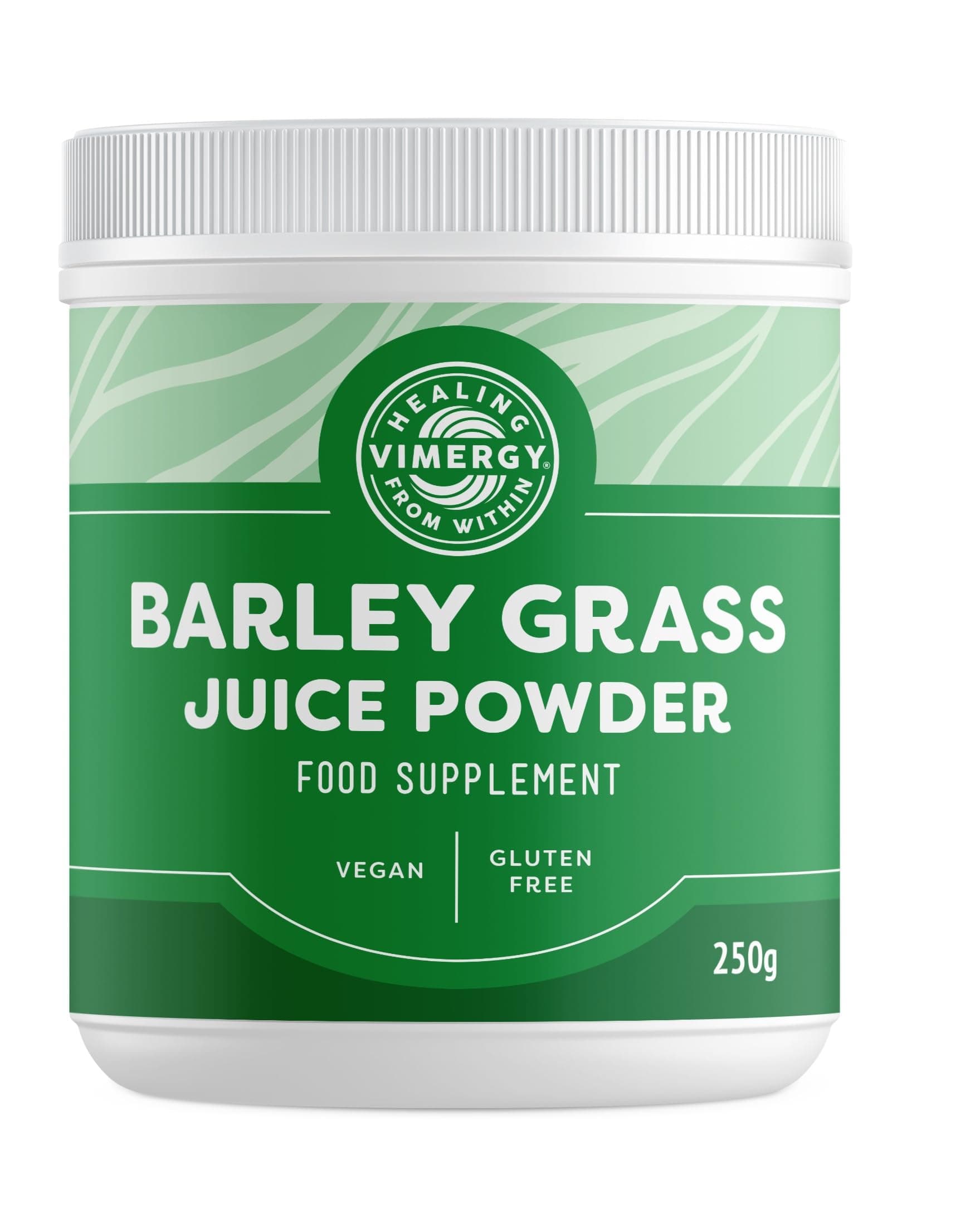 Vimergy Barley Grass Juice Powder – Barley Grass Juice Super Greens – Vegan Supplement – Formulated Without Anti-Caking Agents, fillers, Flavors, or Sugar– Non-GMO & Gluten-Free (250g)