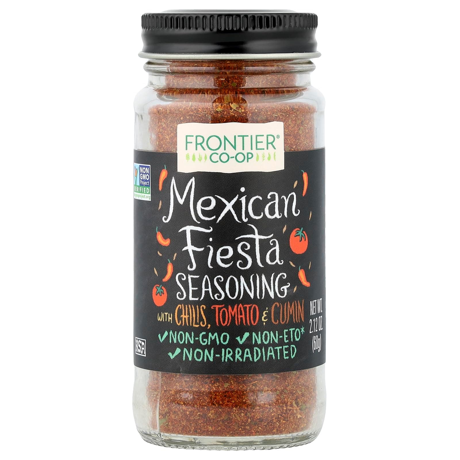 Frontier Co-op Seasoning Blends - Mexican Fiesta Bottle,2.12oz