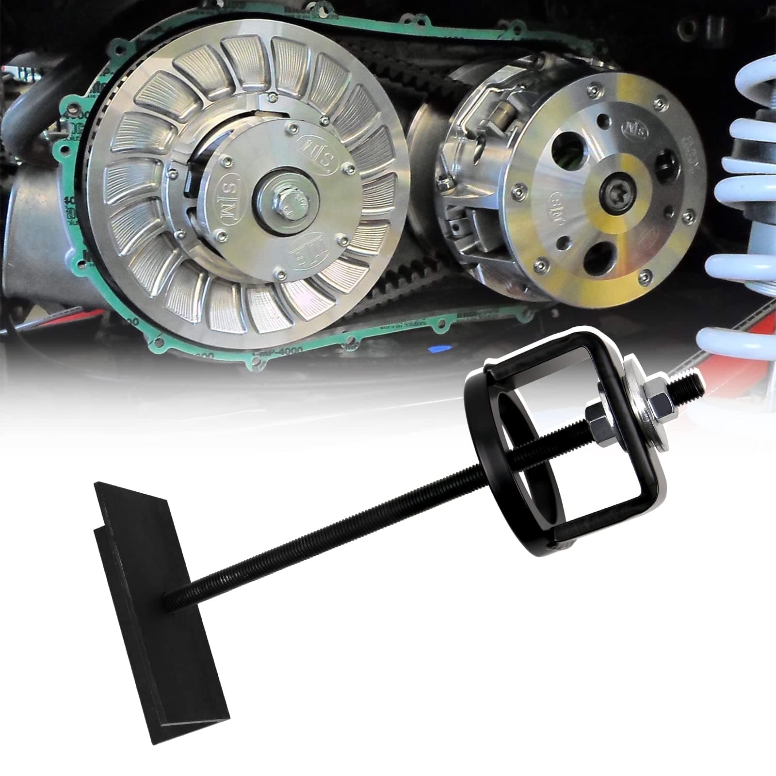 RYANSTAR RACING Clutch Compression Tool CCT510 Compatible with Polaris, Kawasaki, Yamaha, Arctic Cat & More ATV UTV Snowmobile CART Clutch Compression Tool