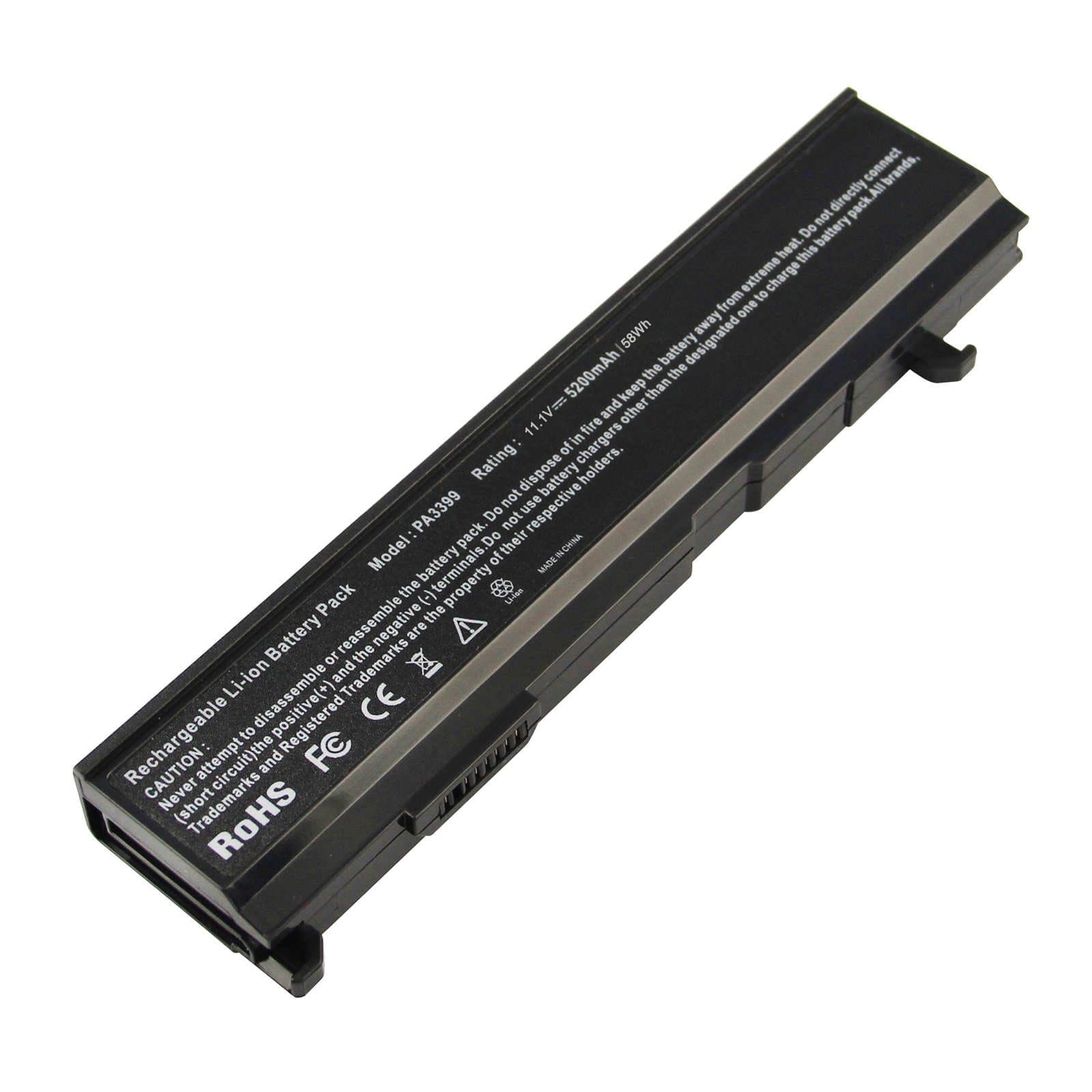 ARyee PA3399U-1BRS Battery Compatible with Toshiba PA3399U-1BAS PA3399U-2BAS PA3400U-1BRS PA3478U-1BRS PABAS057 PABAS076(5200mAh 11.1V)