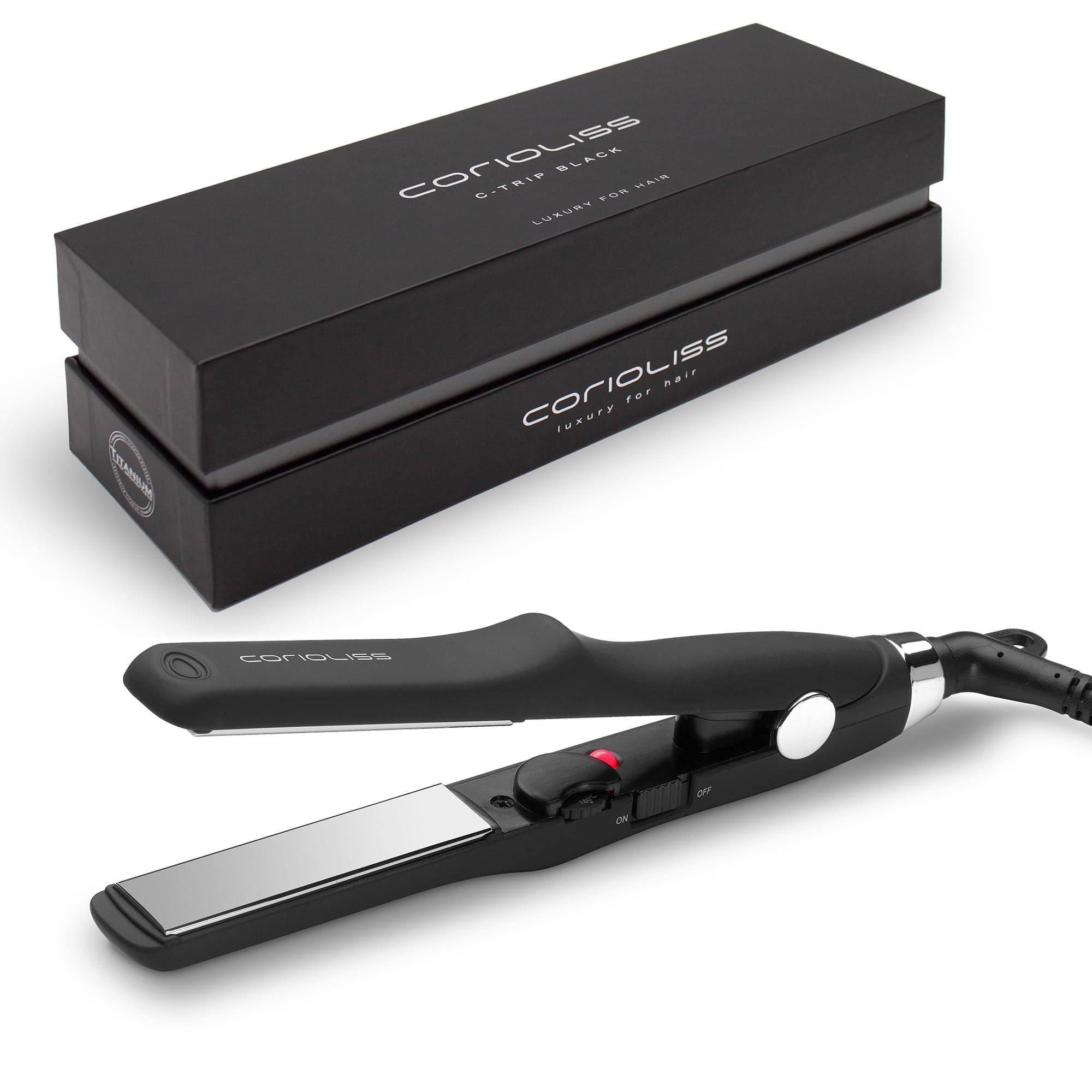 C Trip Mini | Straighteners for Women | Titanium Curling and Straighteners for Fine Hair | Professional Iron with Temperature Control