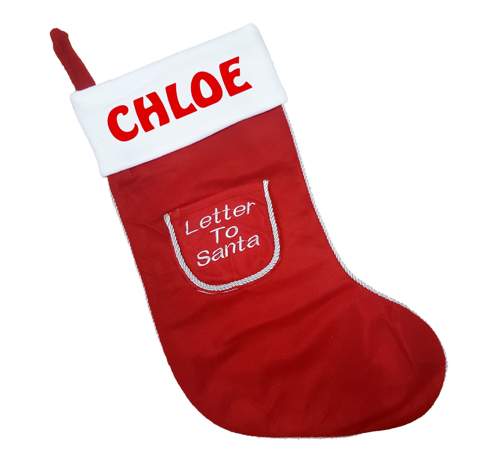 Personalised Any Name Letter To Santa/Xmas Stocking