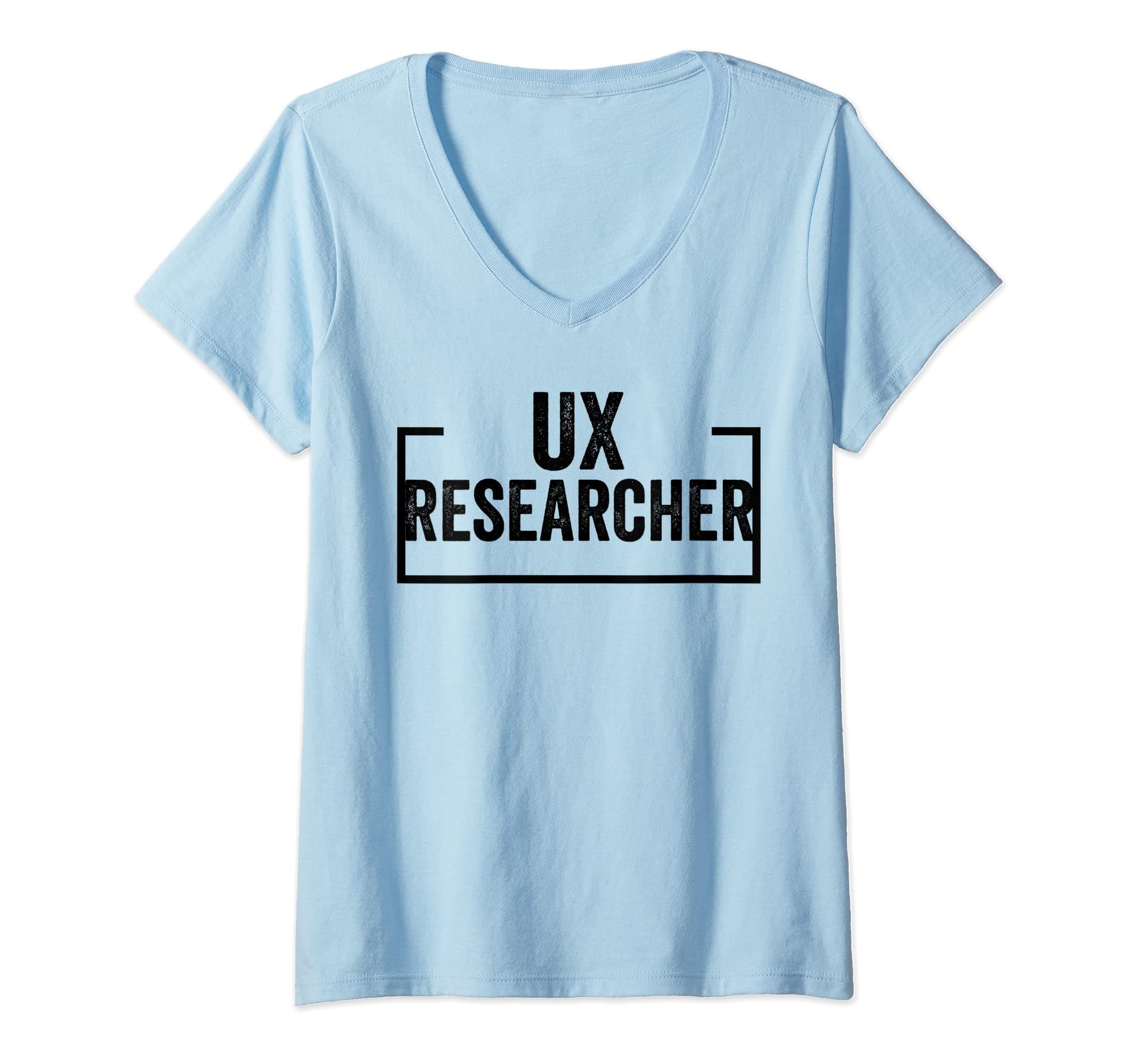 Womens UX Researcher V-Neck T-Shirt