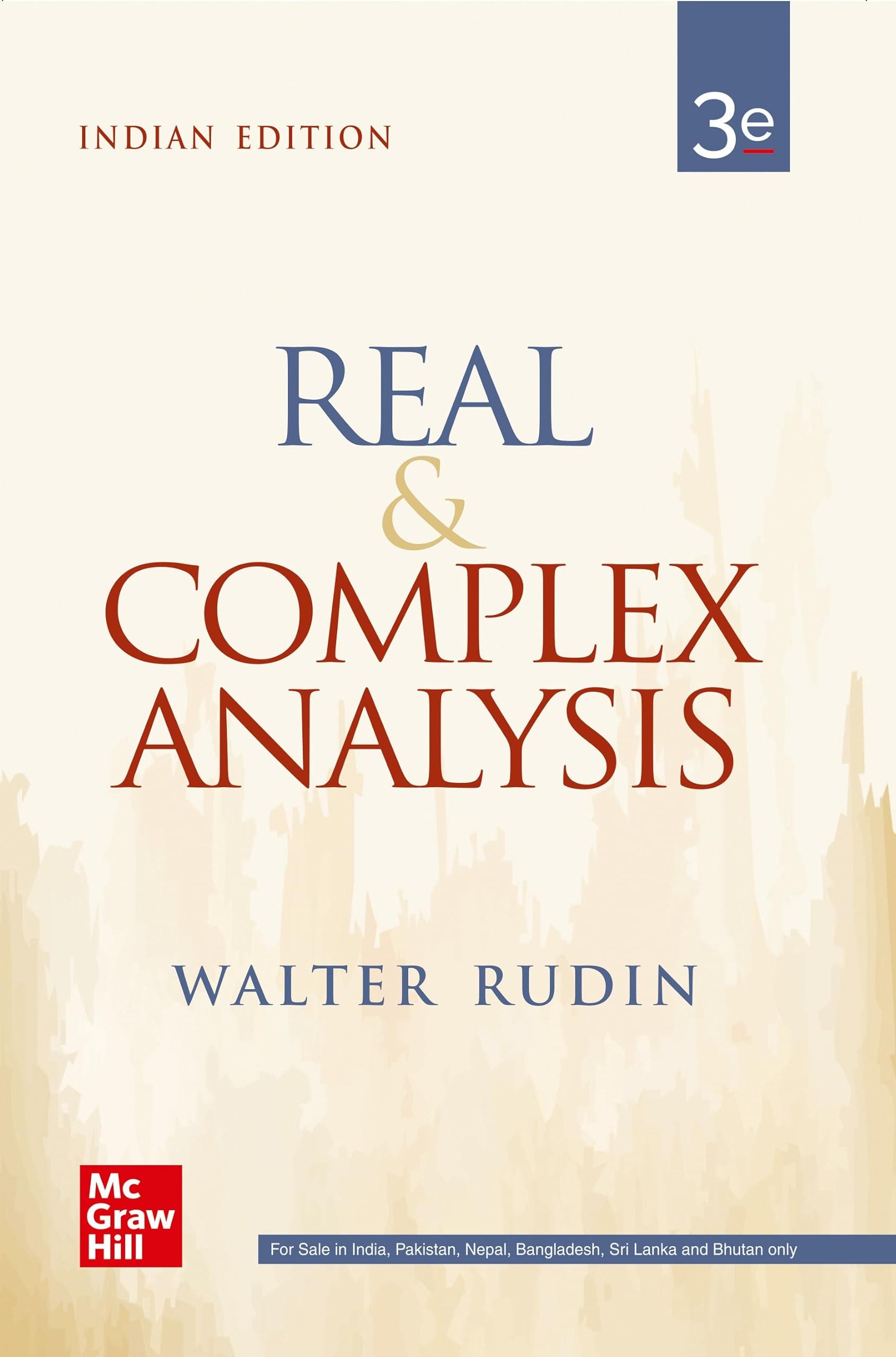 Real and Complex Analysis | 3rd Edition | Indian Edition | Walter Rudin