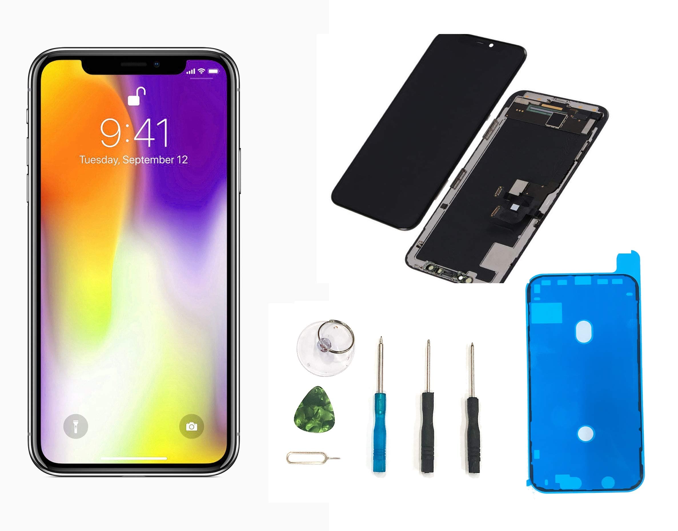 passionTR (iphone 5C Black) - OEM Black Retina LCD Touch Screen Digitizer Glass Replacement Full Assembly for iPhone 5C