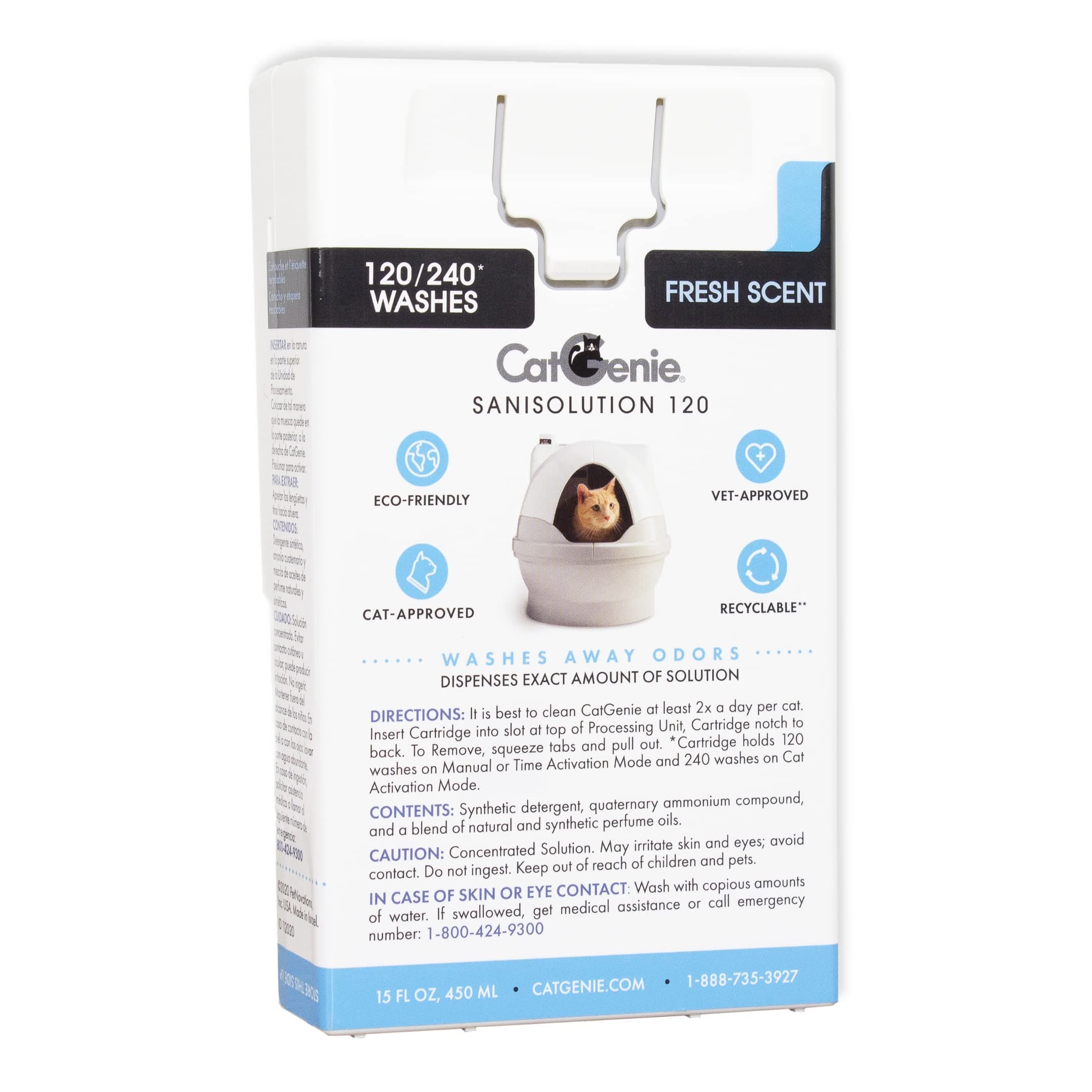 120 SaniSolution SmartCartridge, Fresh Scent, 15 Fluid Ounce