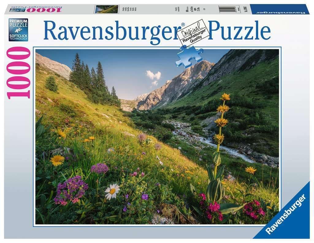 Magical Valley 1000‑Piece Jigsaw Puzzle – 70×50 cm Premium Soft‑Click Fit & Anti‑Glare Linen‑Textured Paper for Ages 12+ – Scenic Nostalgic Valley Landscape | 15996‑3