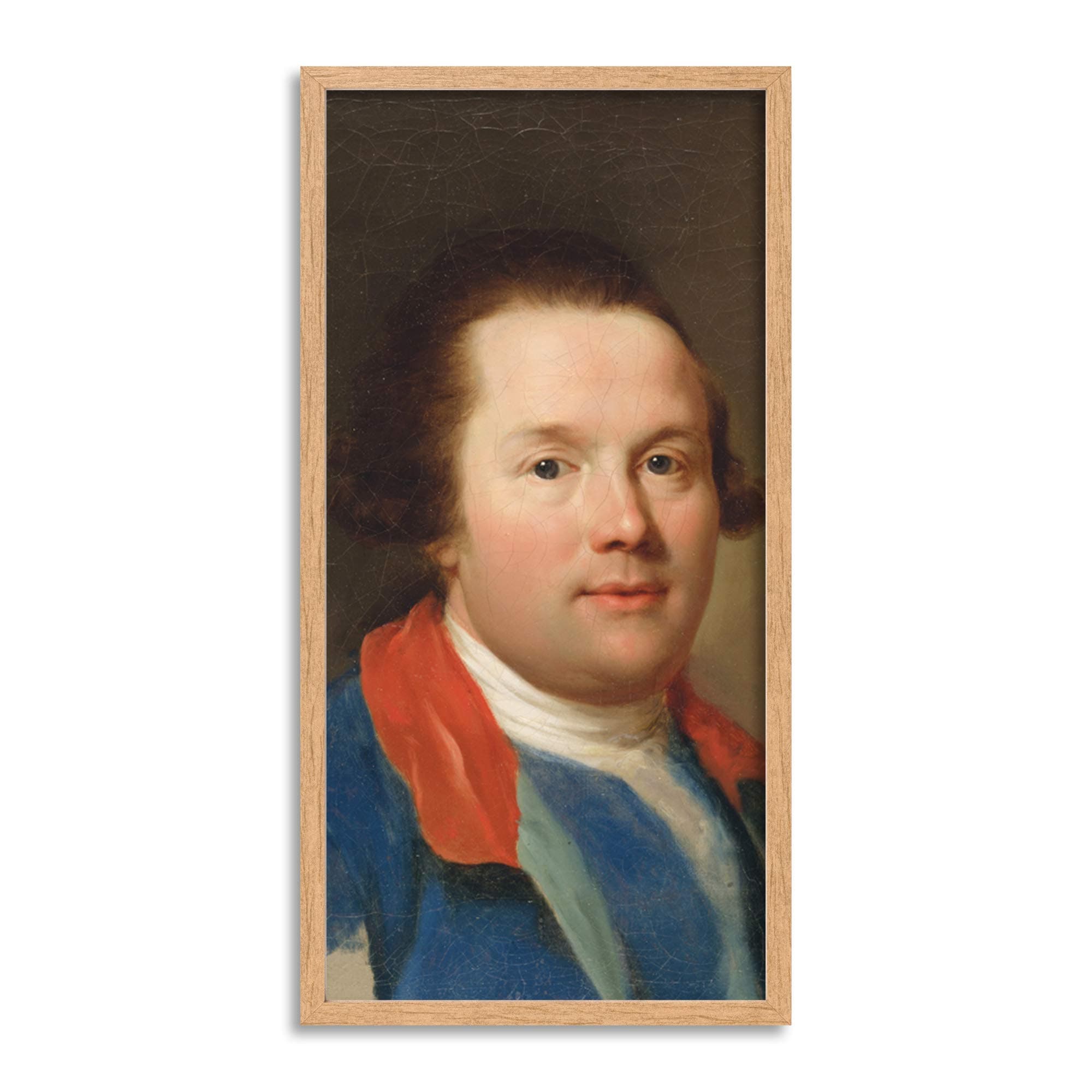 Anton Raphael Mengs George 3rd Earl Cowper Painting Portrait Long Framed Art Print Wall Poster 25x12 inch