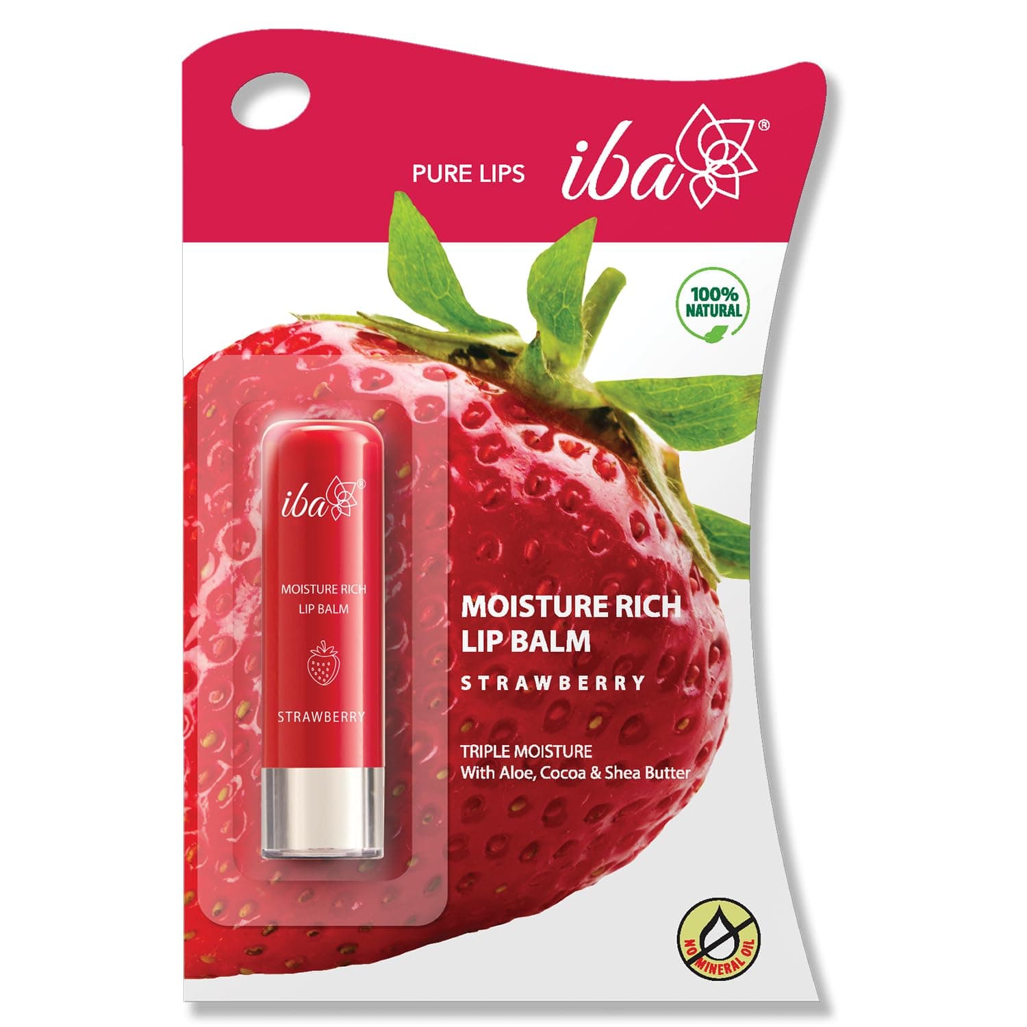 Iba Halal Care Moisture Rich Lip Balm (Strawberry)