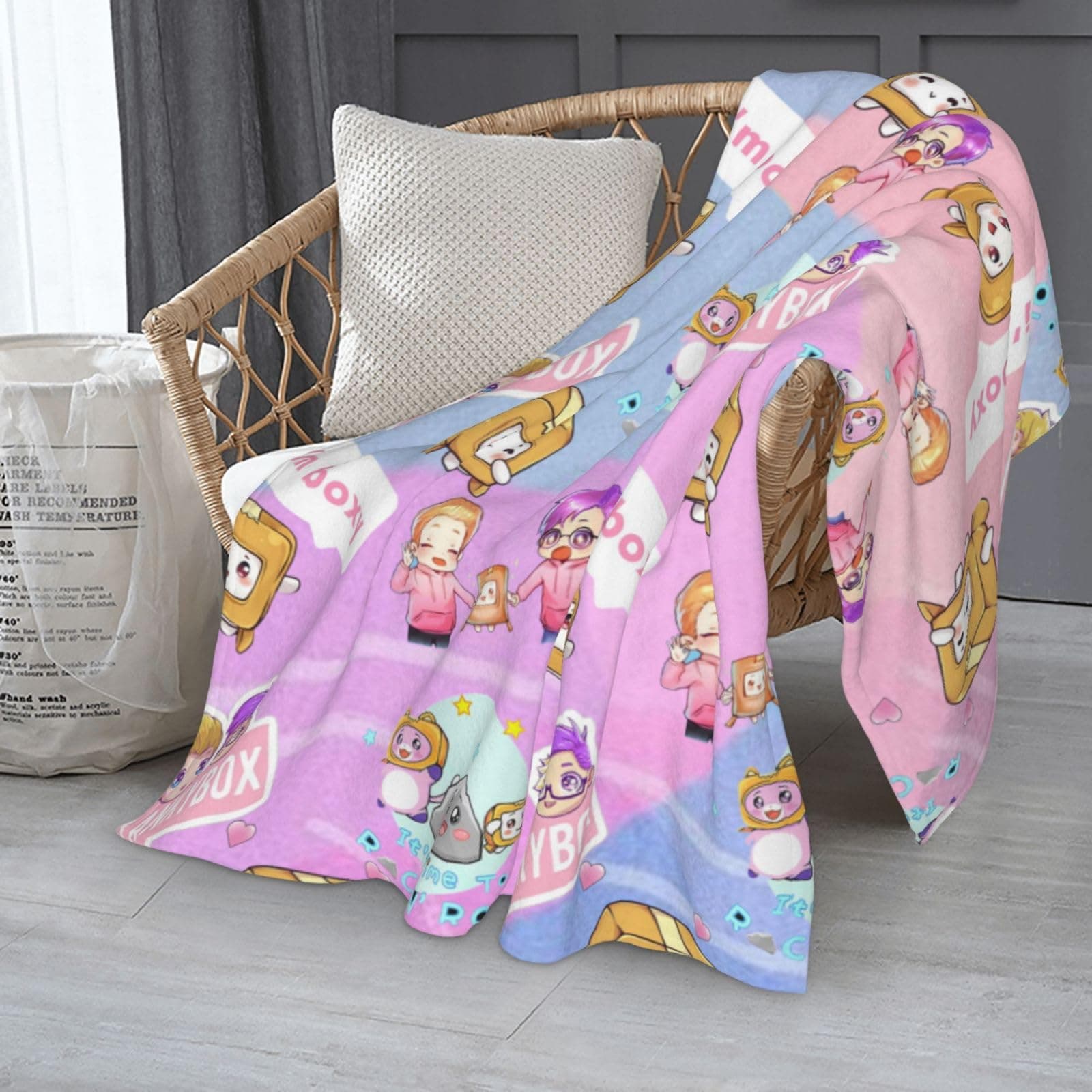 Warm Cozy Microfiber Soft Plush Throw Blanket Ultra Luxurious Plush Blanket for Bed Couch Sofa Outdoor Travel 50 * 40IN