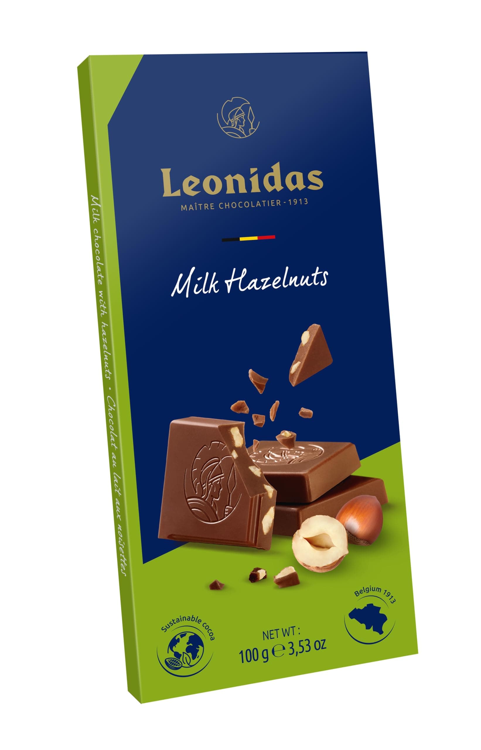 Leonidas Belgian Chocolates - Milk Chocolate with Hazelnuts - 100 gr