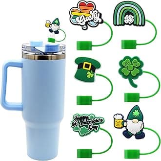 Straw Cover Cap for Stanley Cup,Straw Topper Compatible for 30 and 40 Oz Tumbler with Handle,10 mm 0.13 in Reusable Straw Tips Lids