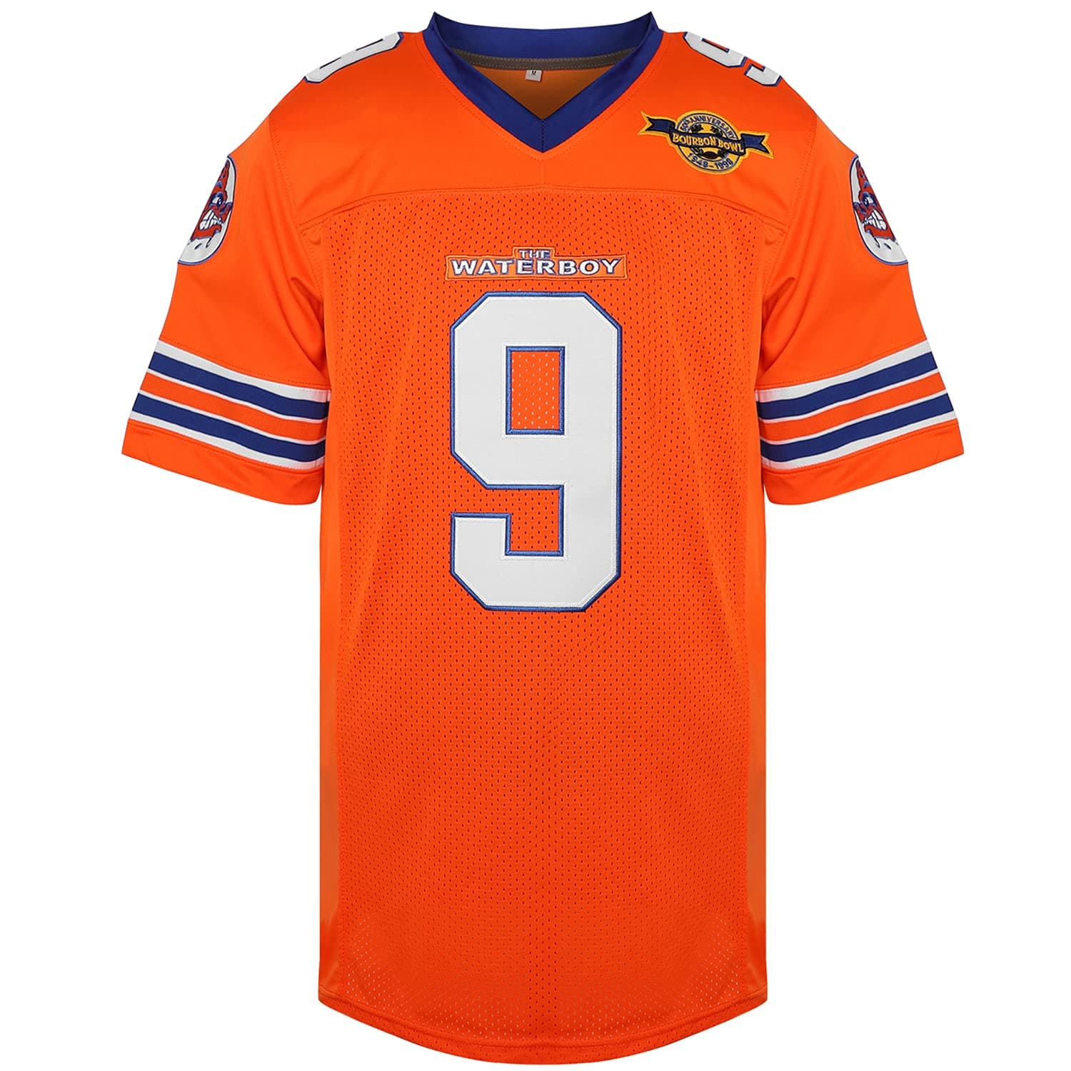 Bobby Boucher #9 The Waterboy Adam Sandler Movie Mud Dogs Bourbon Bowl Football Jersey