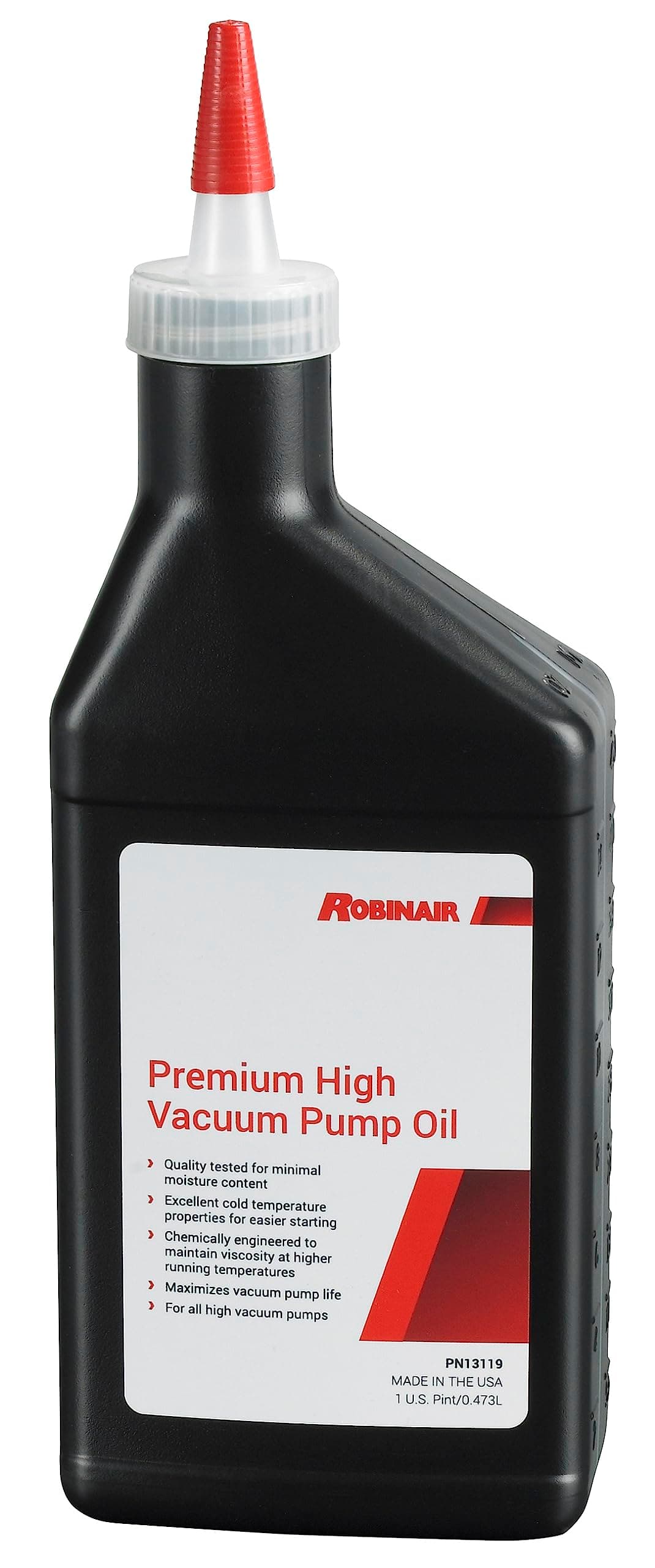 Robinair 13119 Premium High Vacuum Pump Oil; 1 Pint (Single)