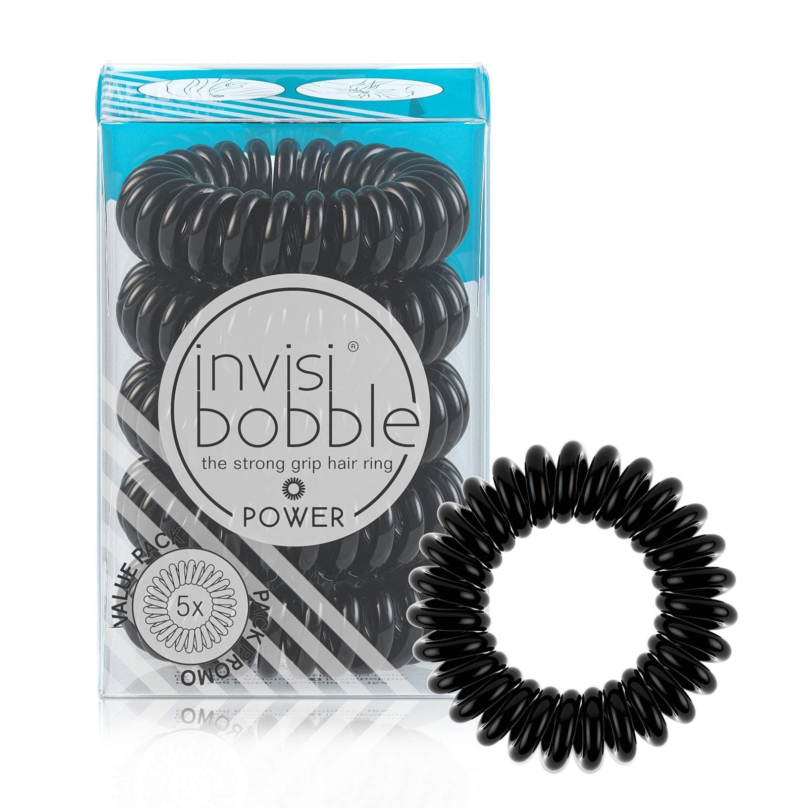 Invisibobble POWER 5-Pack True Black