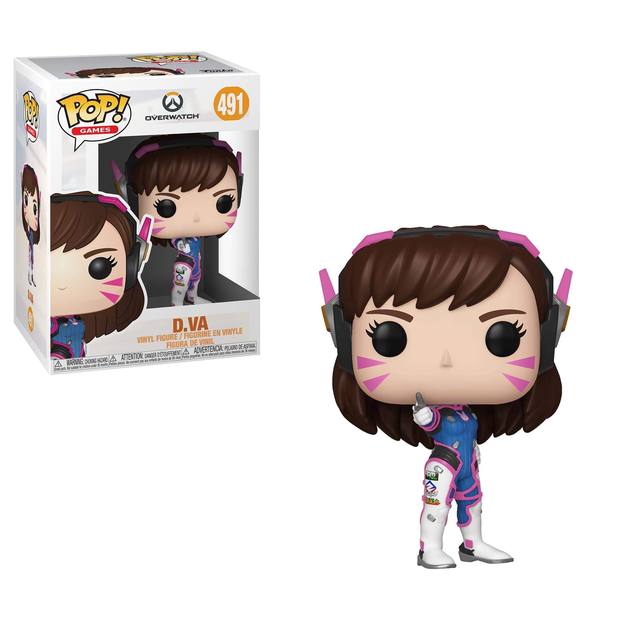 Funko POP! Games: Overwatch-D.Va Collectible Figure - Collectable Vinyl Figure - Gift Idea - Official Merchandise - Toys for Kids & Adults - Video Games Fans - Model Figure for Collectors and Display