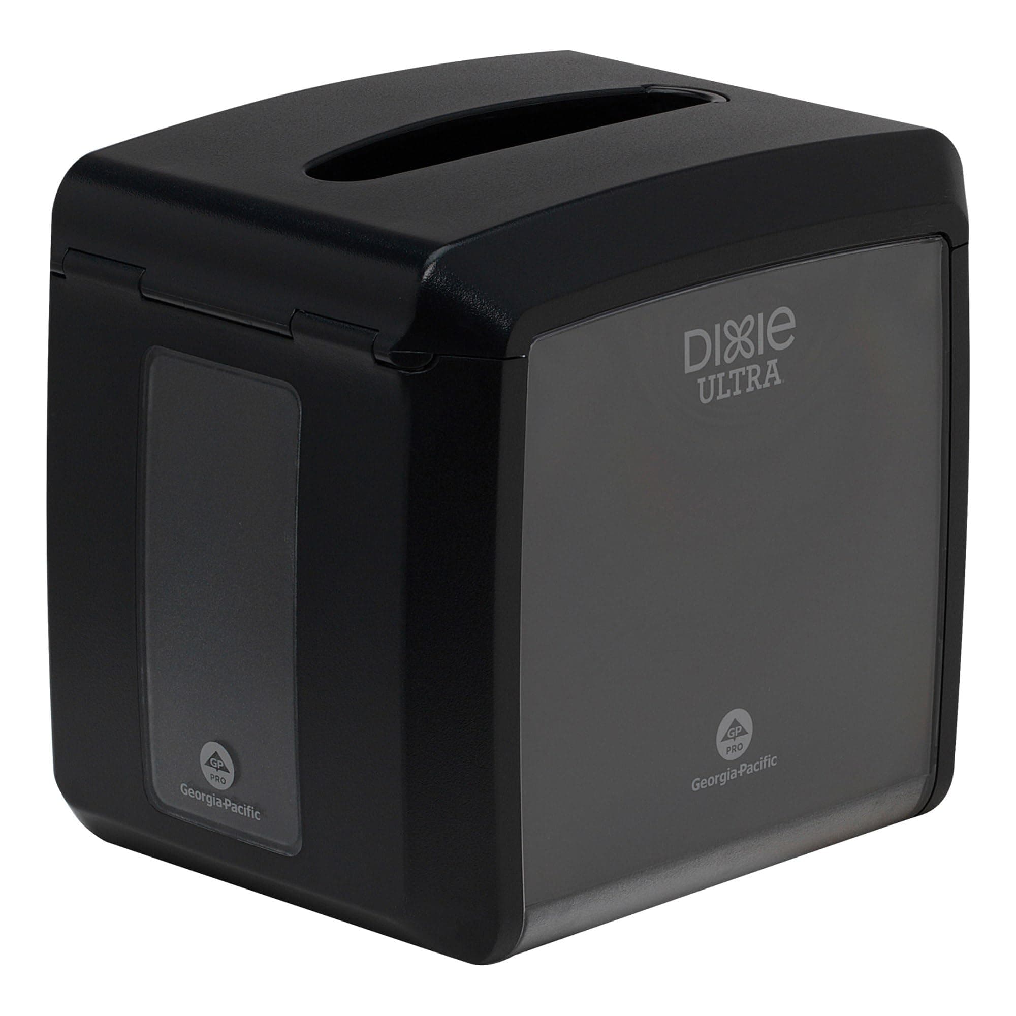 Dixie Ultra Tabletop Interfold Napkin Dispenser by GP PRO (Georgia-Pacific), Black, 54527A, Holds 275 Napkins, 7.600” W x 6.100” D x 7.200” H