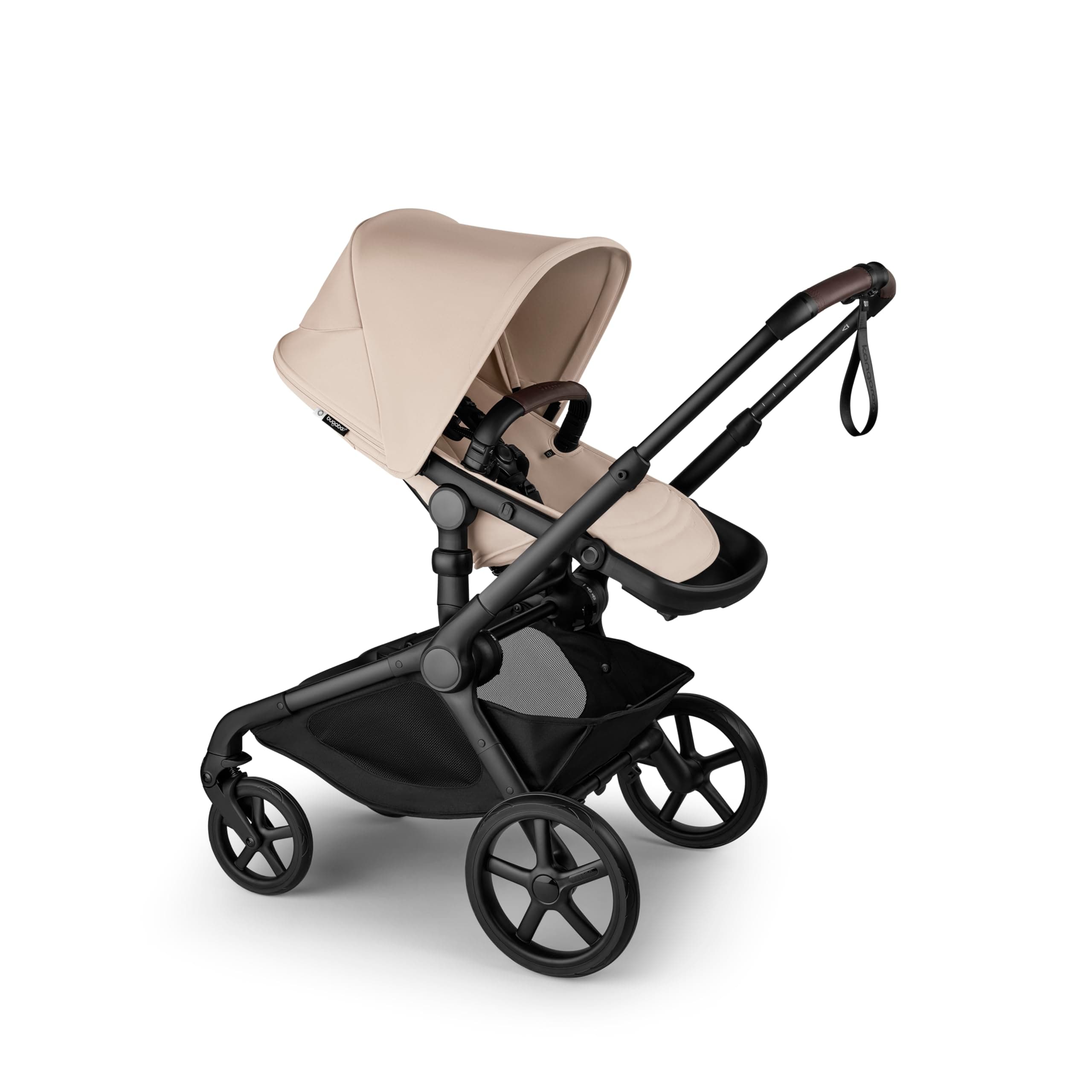 Kangaroo All-Terrain Single-to-Double Tandem Stroller for Infant and Toddler, for Up to Three Kids, XL Wheels, One-Hand Operation, Large Bassinet, XL Underseat Storage (Desert Taupe)