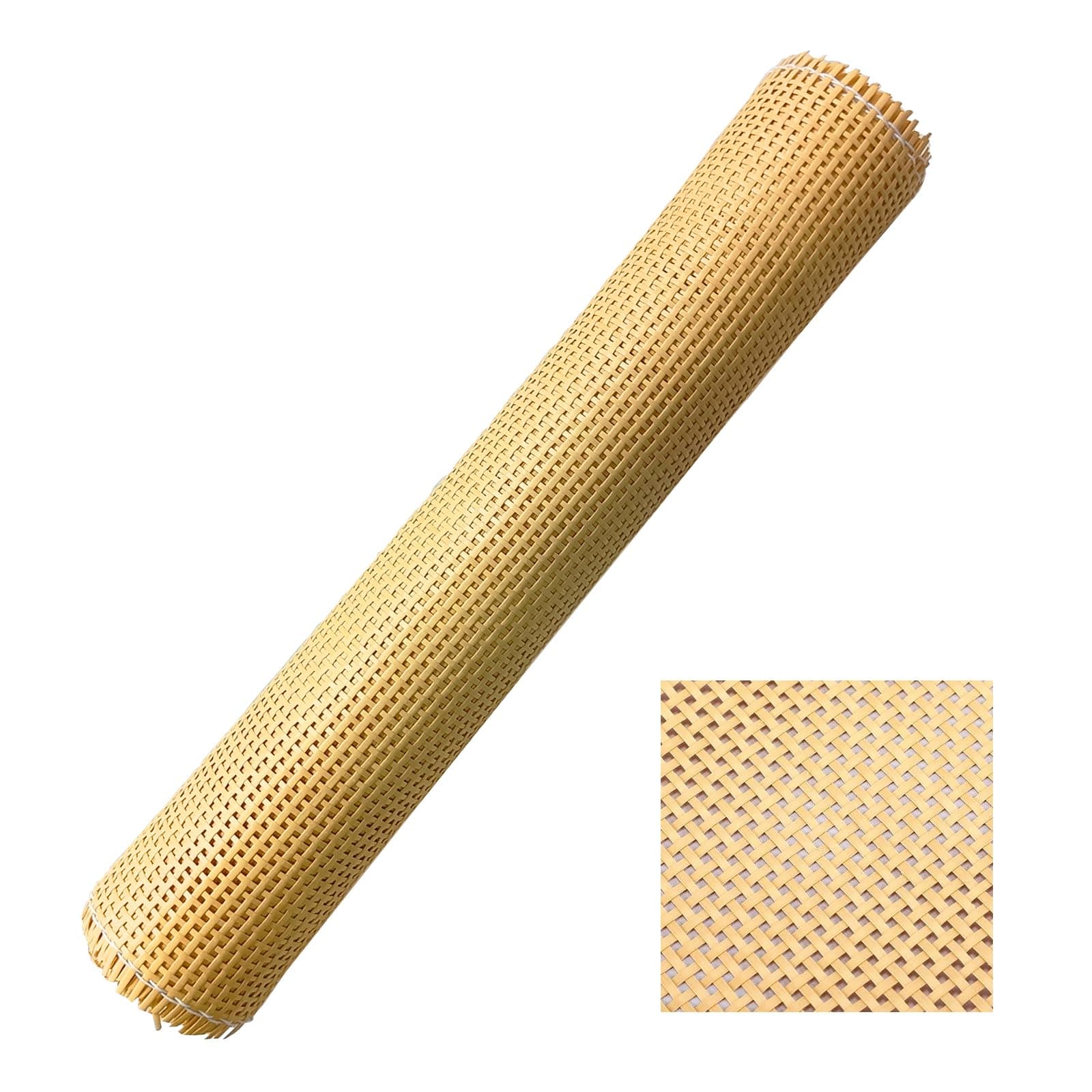 Cane Rattan Webbing Roll,20 inch X 6.6 ft PE Plastic Rattan Cane Webbing Roll for Furniture Upgrade,Woven Open Mesh Cane,Cane Webbing Sheet,Rattan Material for DIY Caning Supplies Chairs Cabinet