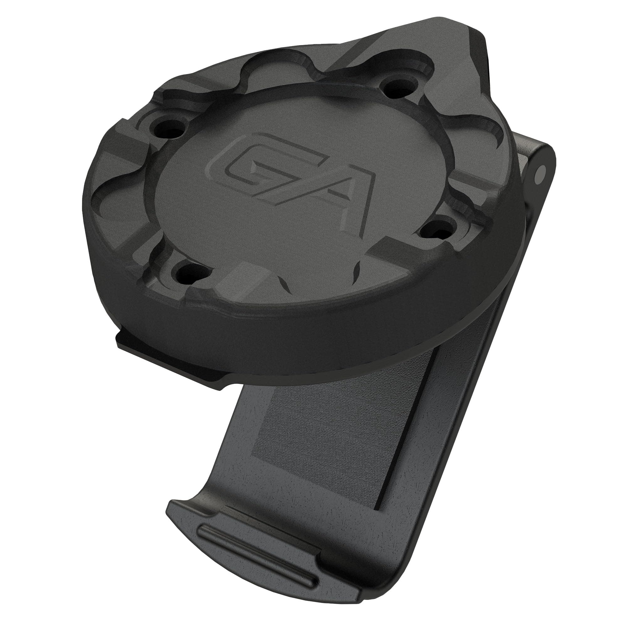 Guardian Angel Flashlight Snap Lock Mount Accessory – Magnetic Mount with Screw-in Feature – Clip Securely Snaps Close Around Straps – for Thinner Dog Straps, Backpacks, Molle, Thin Straps & More