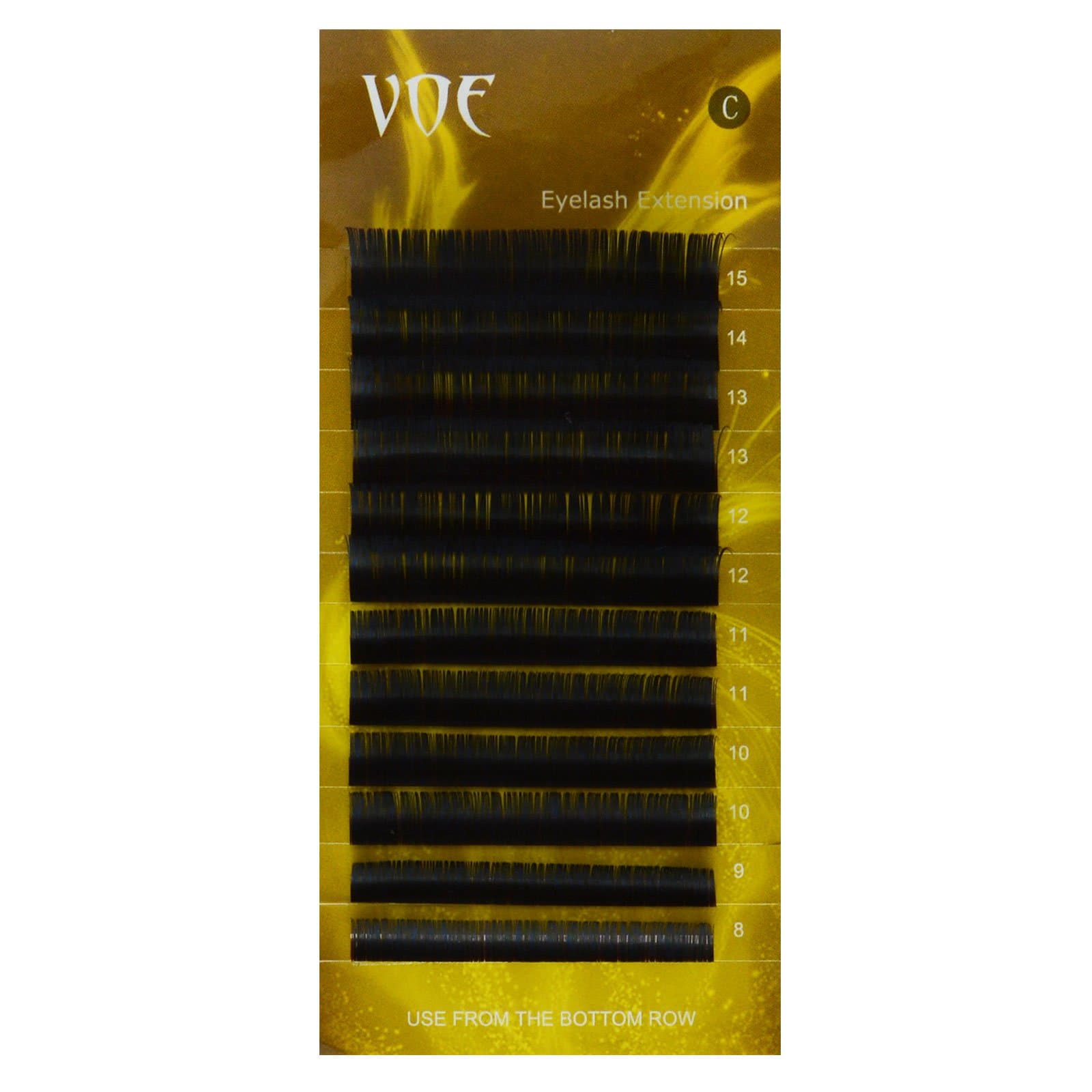 0.07 C curl Russian Volume Eyelashes Extensions Soft Silk Lashes (11MM)