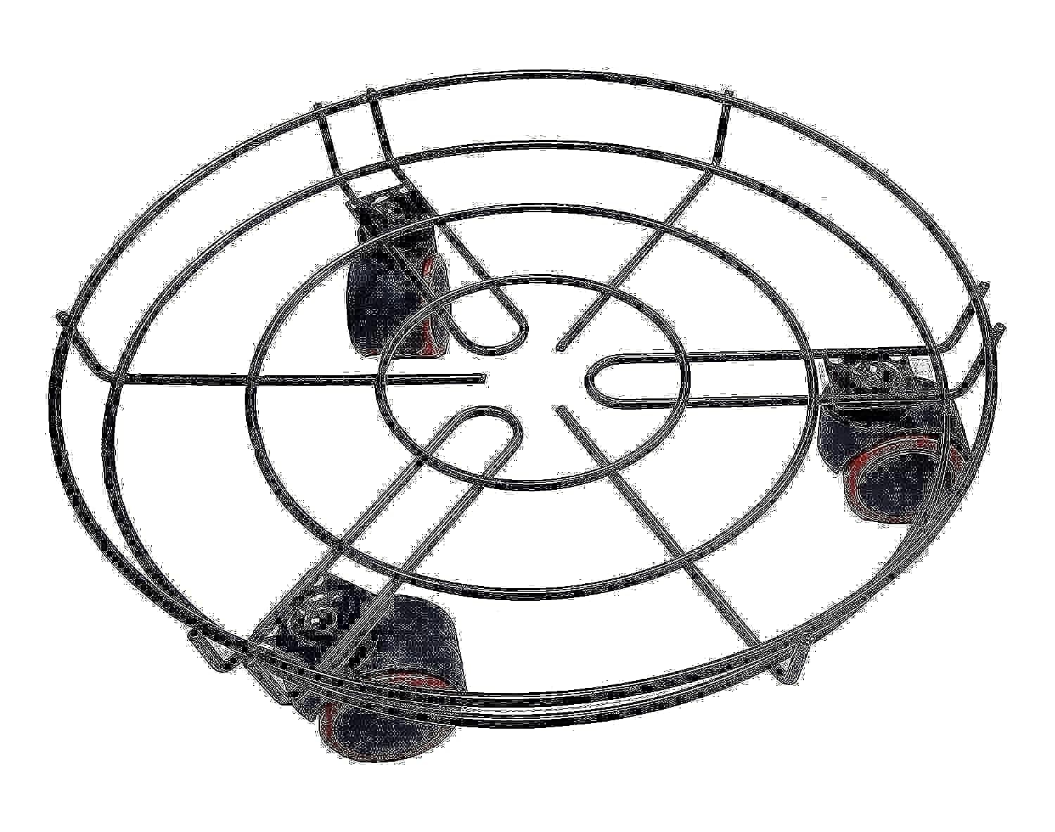 Square Gas Cylinder Movable Trolley