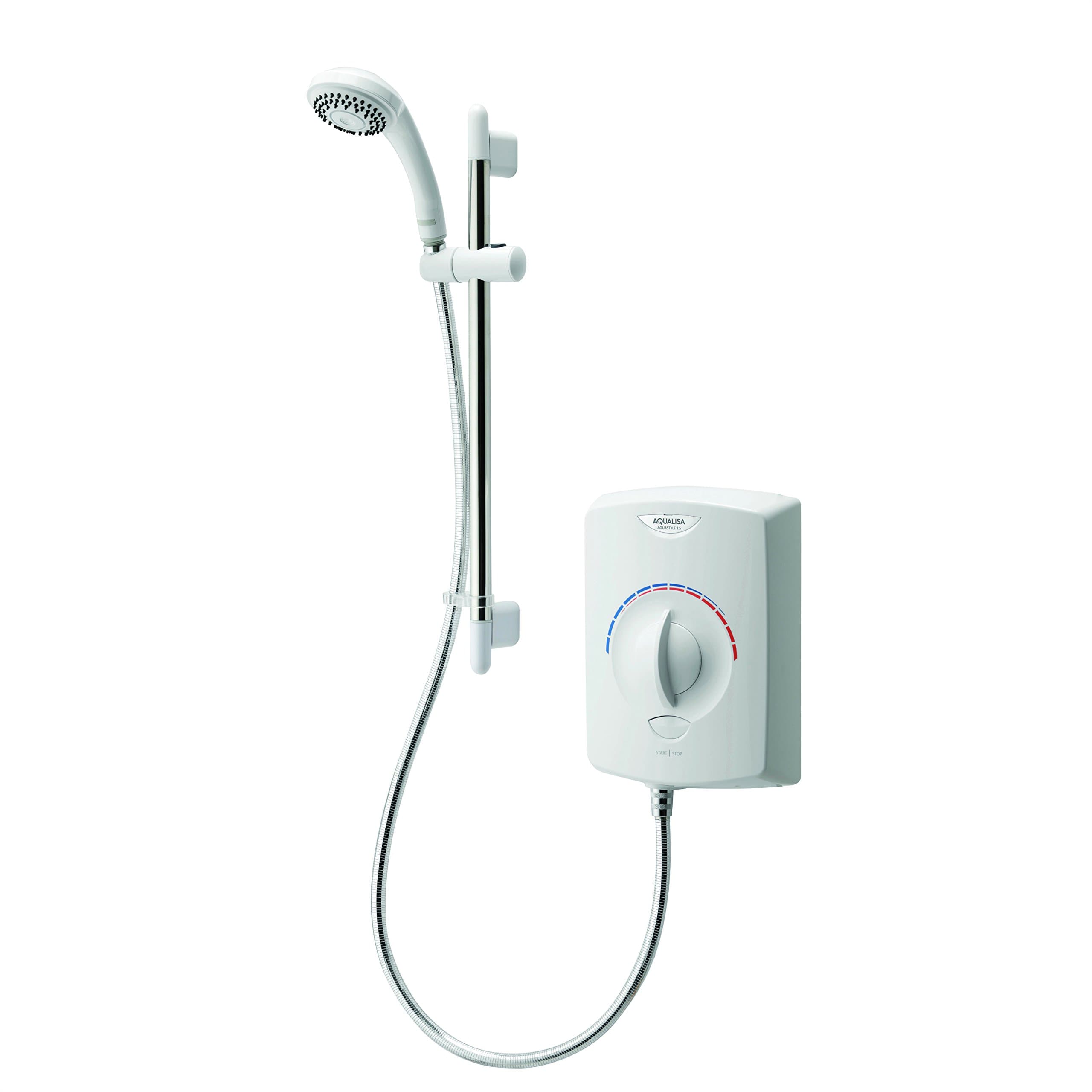 Aqualisa Aquastyle Electric Shower 9.5kW White&Chrome 90mm Single Spray ASE9521