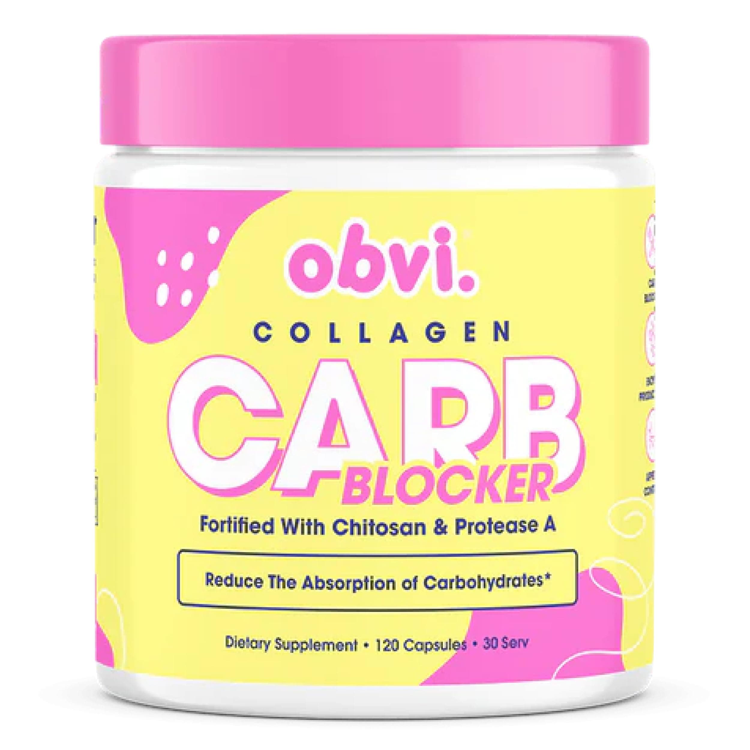 Obvi Guilt-Free Carb Blocker | Supports Fitness Goals | Carb Absorption Blocker with White Kidney Bean Extract | 120 Capsules, 30 Servings