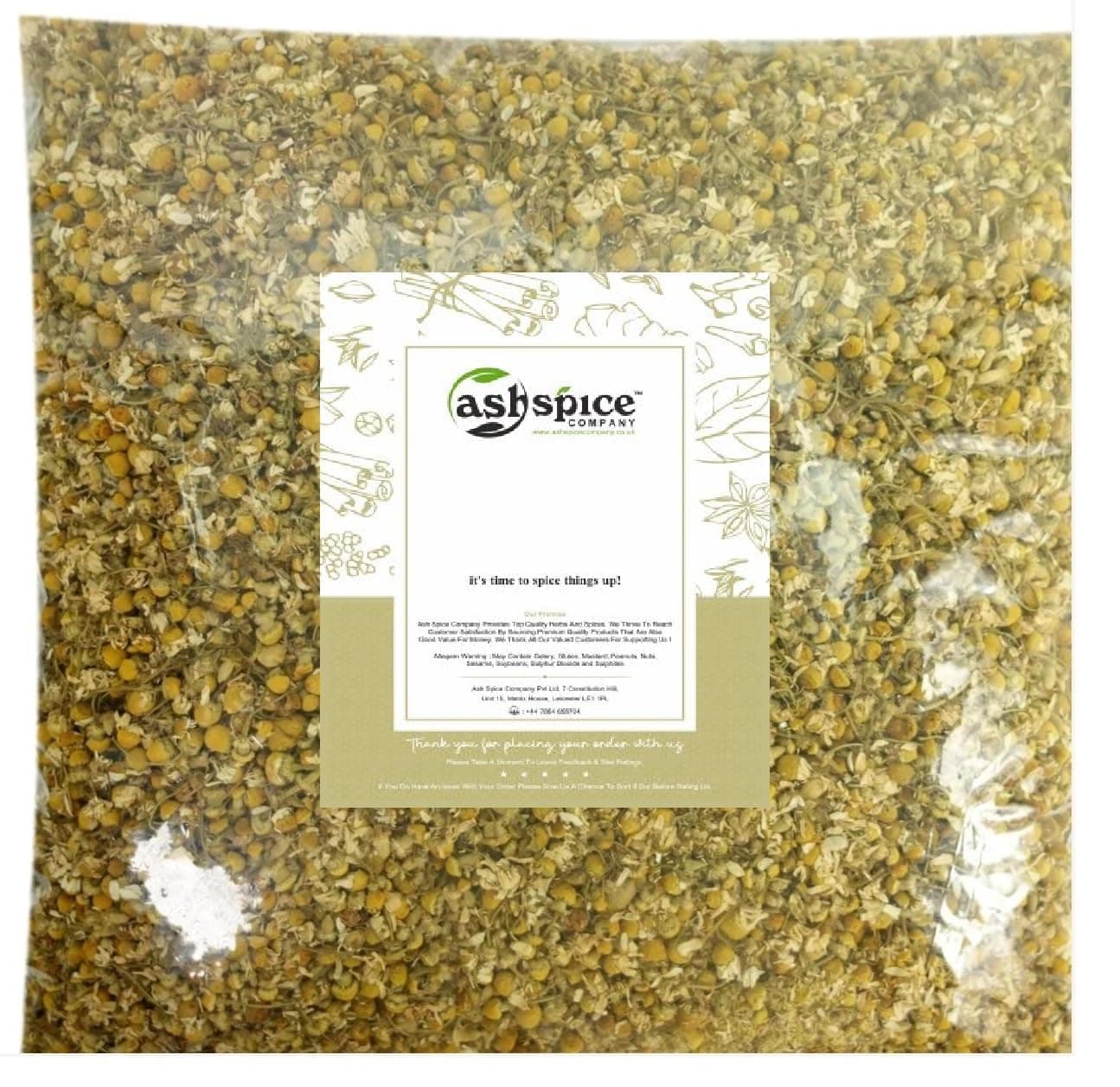 Chamomile Flowers Dried Loose Tea Infusion by Ash Spice Comp® 25g-2kg (950g)